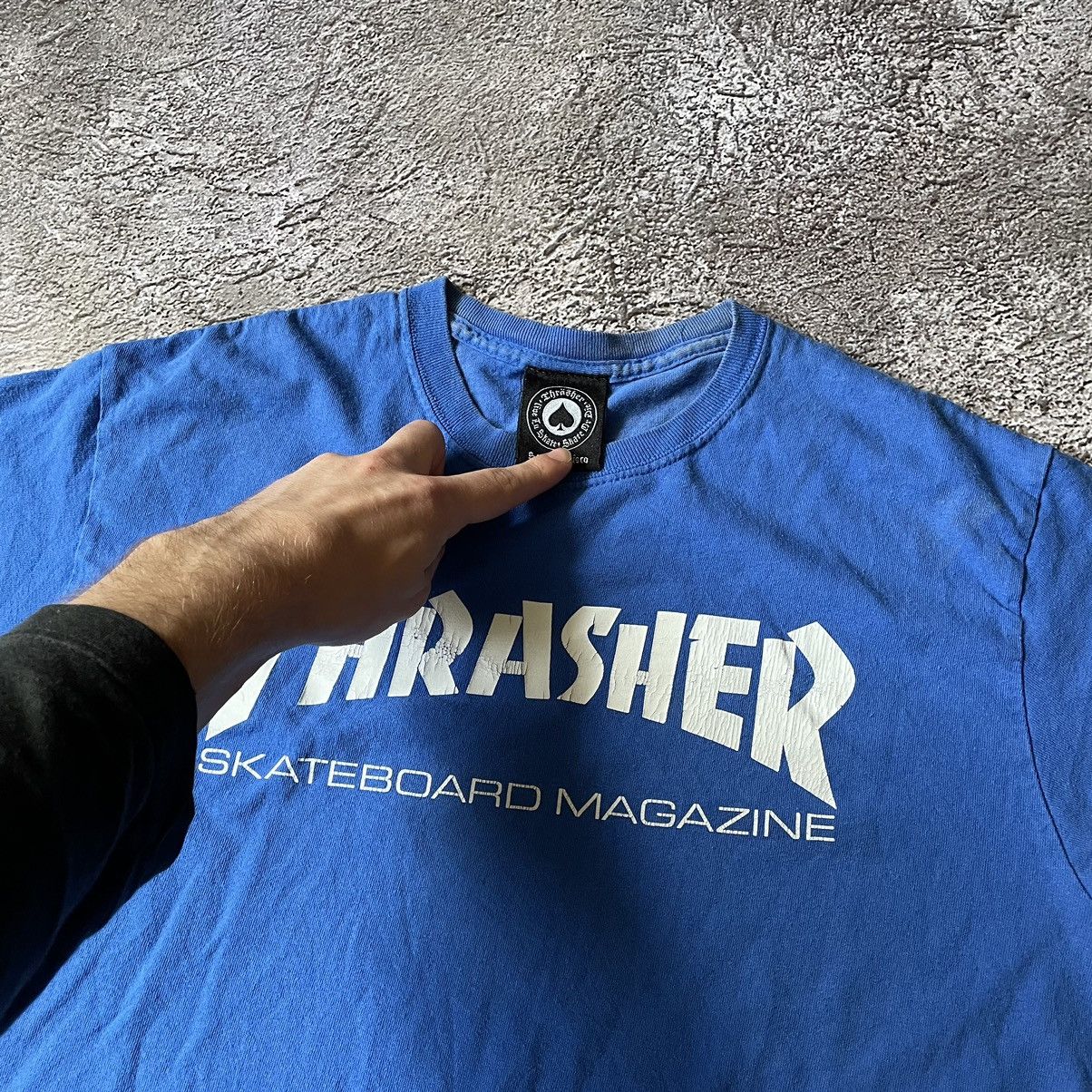 Vintage Vintage 90s Thrasher Logo Sun Faded Graphic Tee Skate Slim S Size US S / EU 44-46 / 1 - 6 Thumbnail
