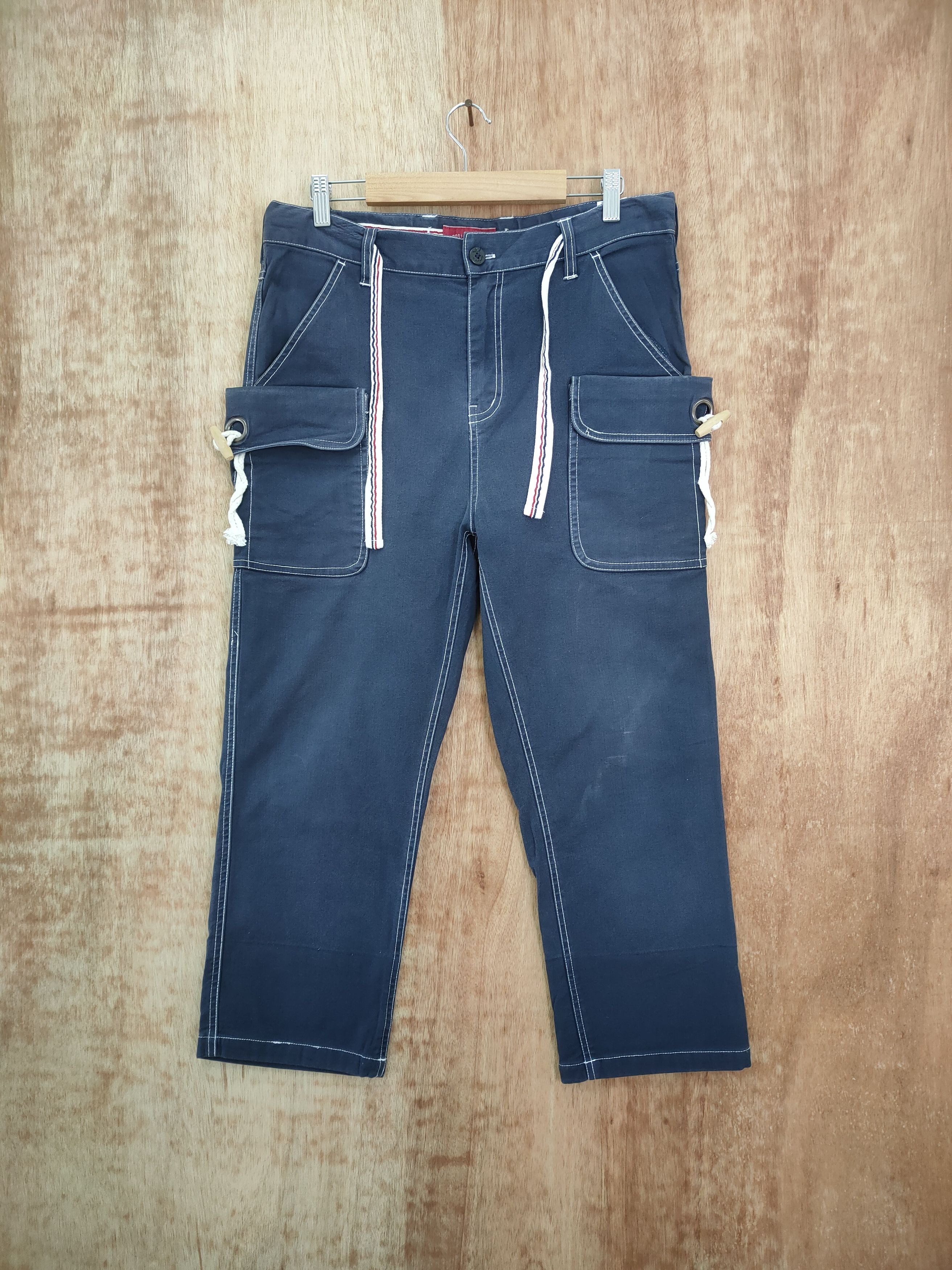 image of Ant Label Anti Label Cargo Pants Undercover Style in Faded Blue, Men's (Size 32)
