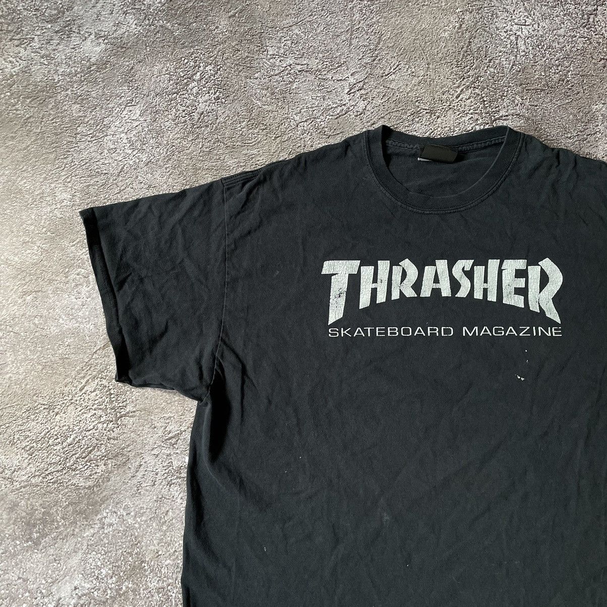 Vintage Vintage Thrasher Skateboard Graphic Tee Skate Streetwear XL Size US XL / EU 56 / 4 - 4 Thumbnail