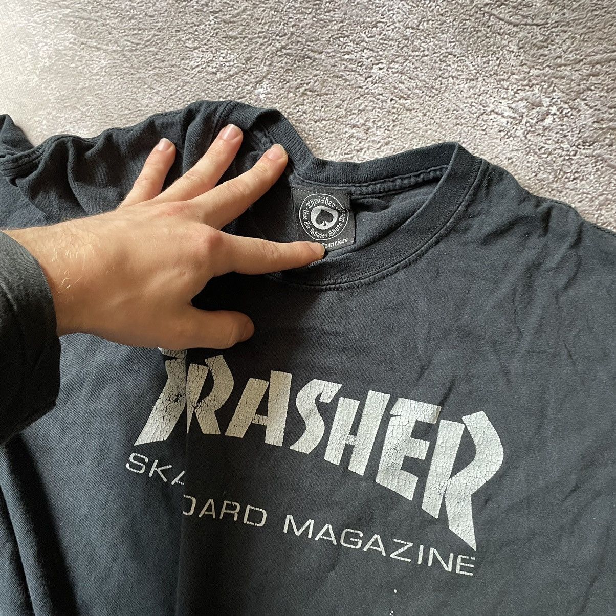 Vintage Vintage Thrasher Skateboard Graphic Tee Skate Streetwear XL Size US XL / EU 56 / 4 - 7 Thumbnail