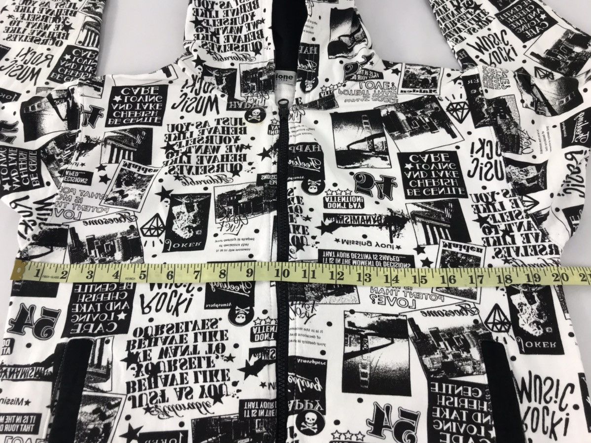 Japanese Brand Sirmione Rock Music Newspaper All Over Logo Zipper Hoodies Size US S / EU 44-46 / 1 - 9 Thumbnail