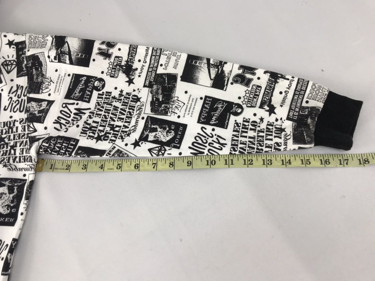 Japanese Brand Sirmione Rock Music Newspaper All Over Logo Zipper Hoodies Size US S / EU 44-46 / 1 - 11 Thumbnail