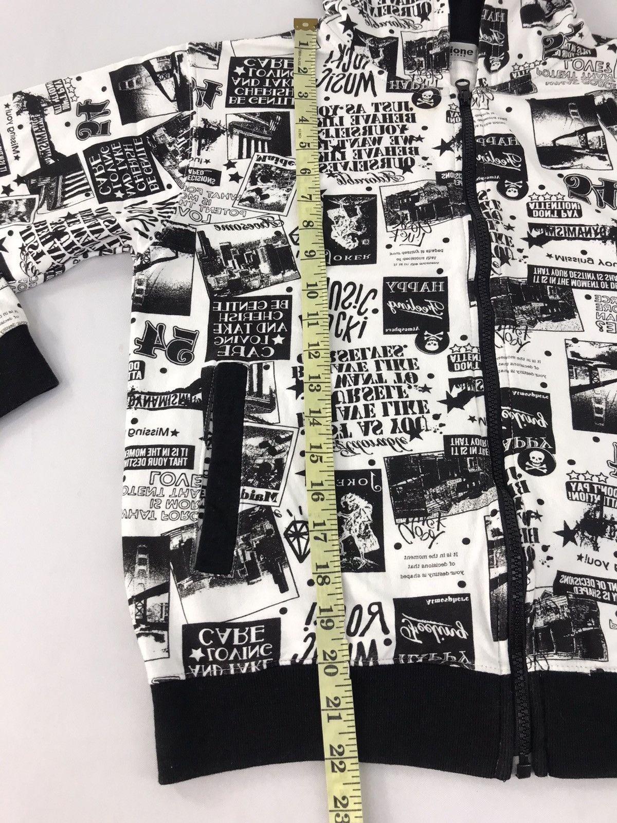 Japanese Brand Sirmione Rock Music Newspaper All Over Logo Zipper Hoodies Size US S / EU 44-46 / 1 - 10 Thumbnail