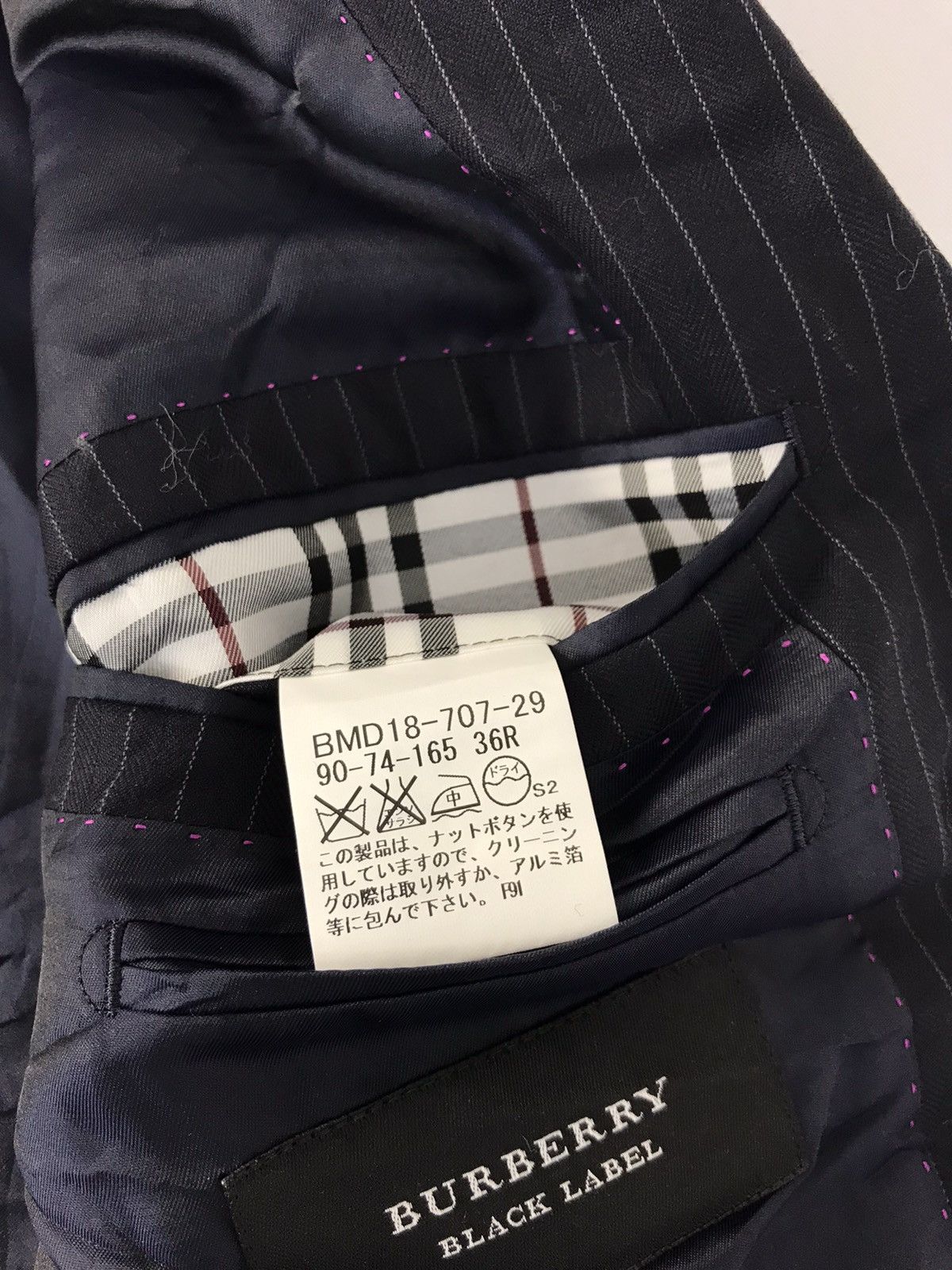 Burberry × Designer Burberry Black Label London Jacket Blazer Coat Fashion Size 44R - 6 Thumbnail