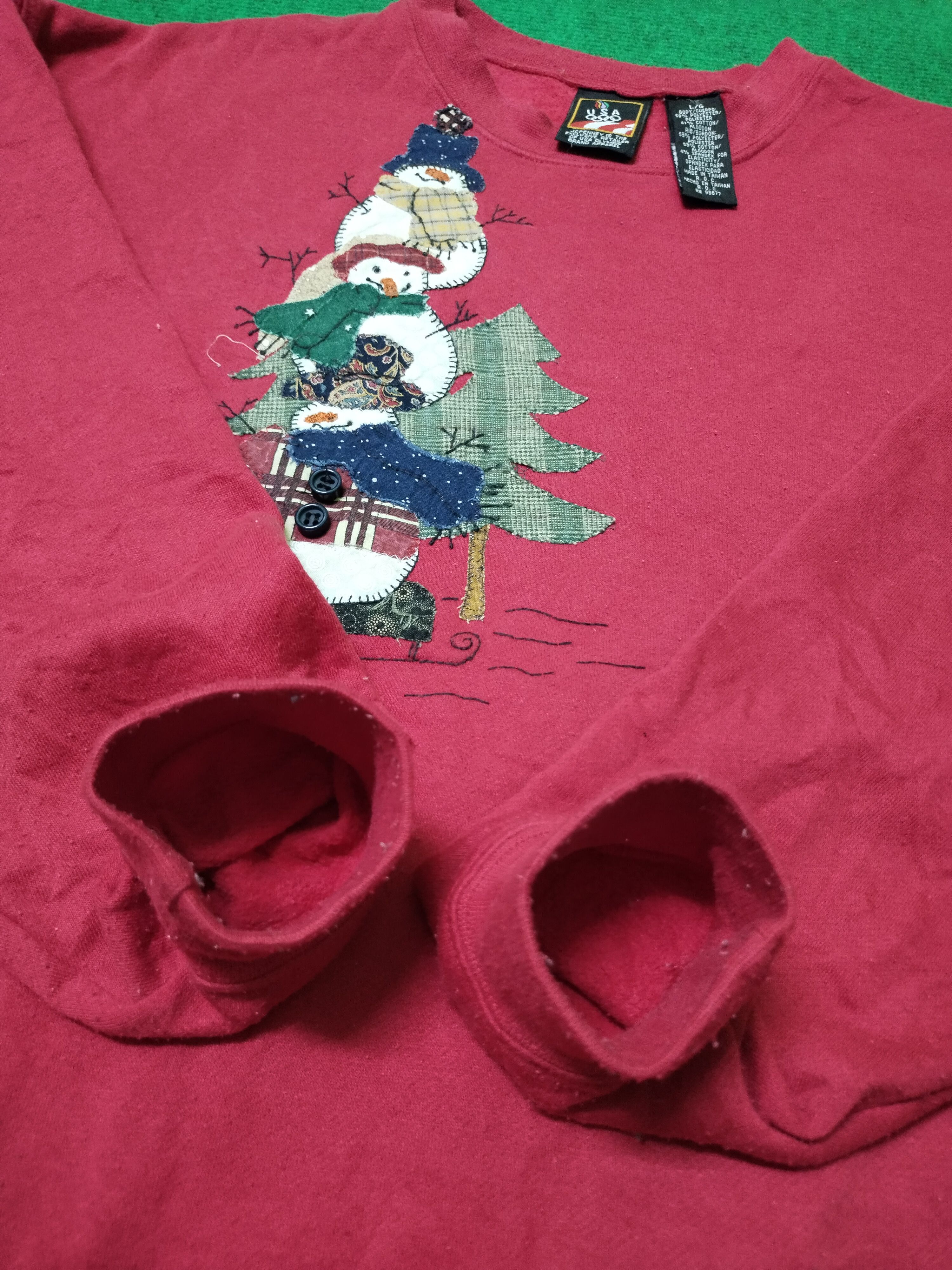 USA Olympics × Vintage Vintage Sweatshirt JCPenney USA Olympic Christmas Design Size US L / EU 52-54 / 3 - 6 Thumbnail