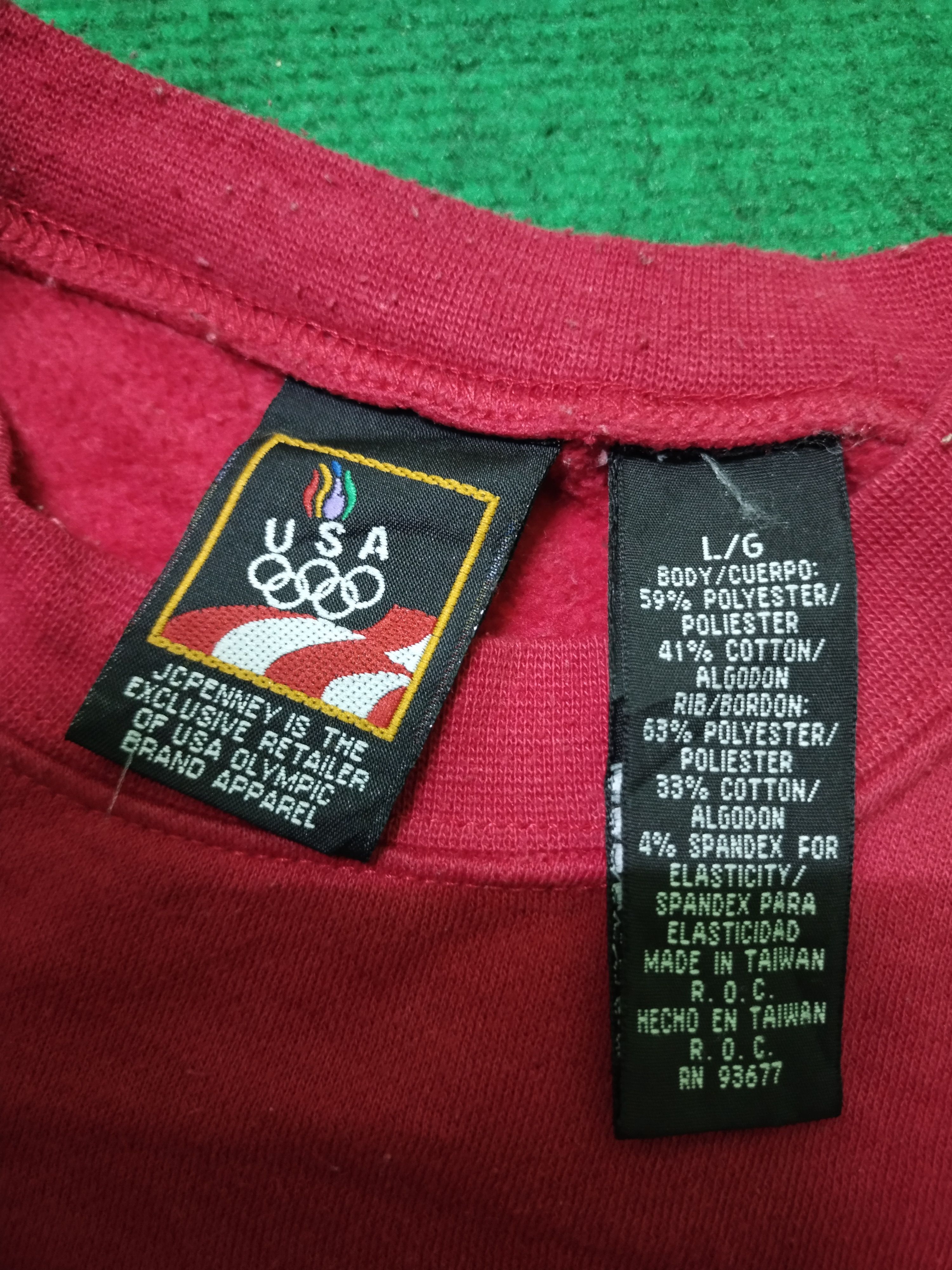 USA Olympics × Vintage Vintage Sweatshirt JCPenney USA Olympic Christmas Design Size US L / EU 52-54 / 3 - 10 Thumbnail
