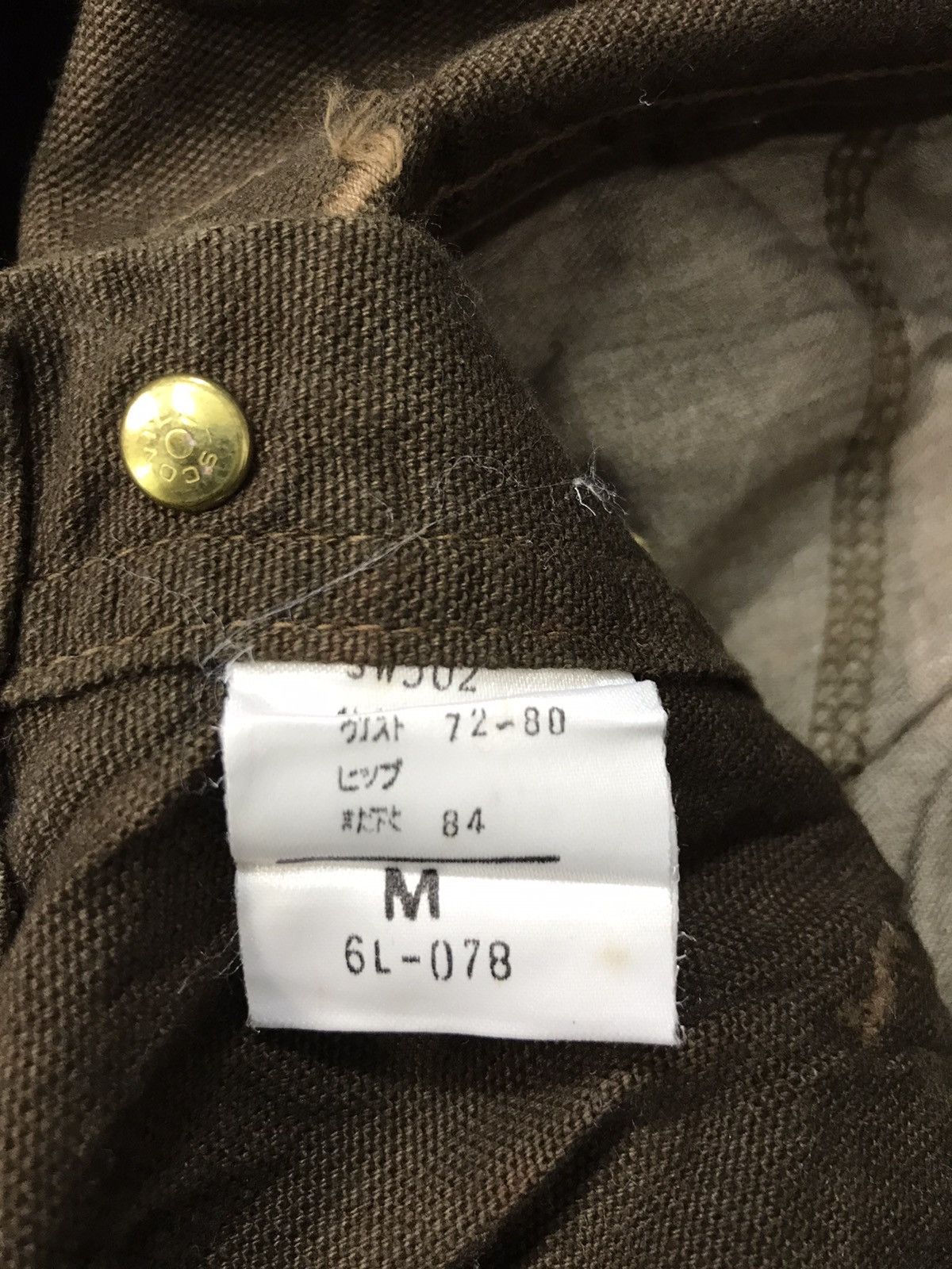 Big John × Vintage Big John World Worker Coverall Pant Workwear Carpenter Size US 33 - 8 Thumbnail