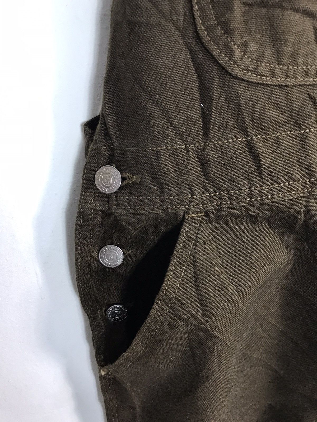 Big John × Vintage Big John World Worker Coverall Pant Workwear Carpenter Size US 33 - 6 Thumbnail