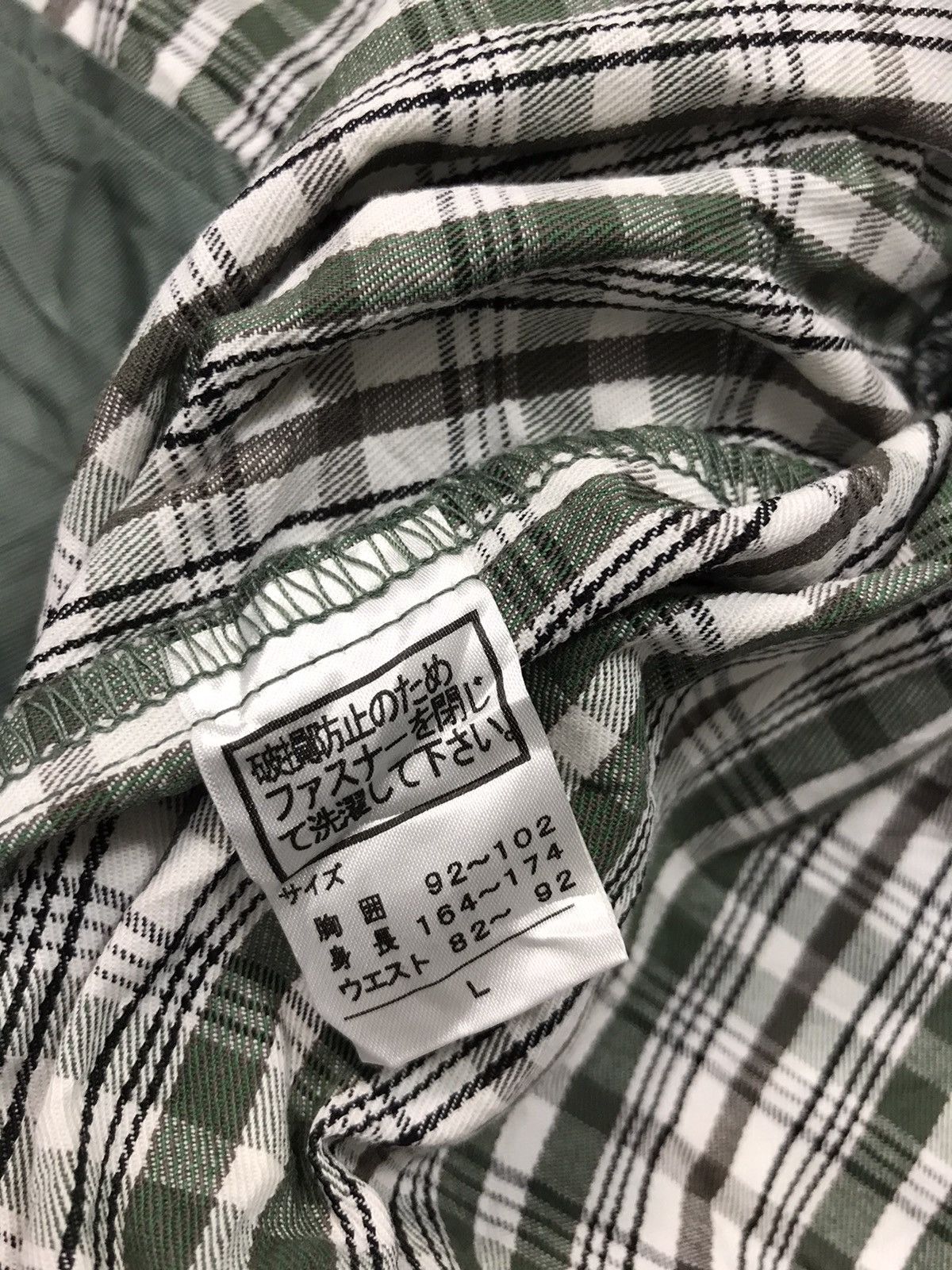 Japanese Brand × Vintage Plaid Checked Coverall Khakis Pant Workwear Carpenter Size US 34 / EU 50 - 7 Thumbnail