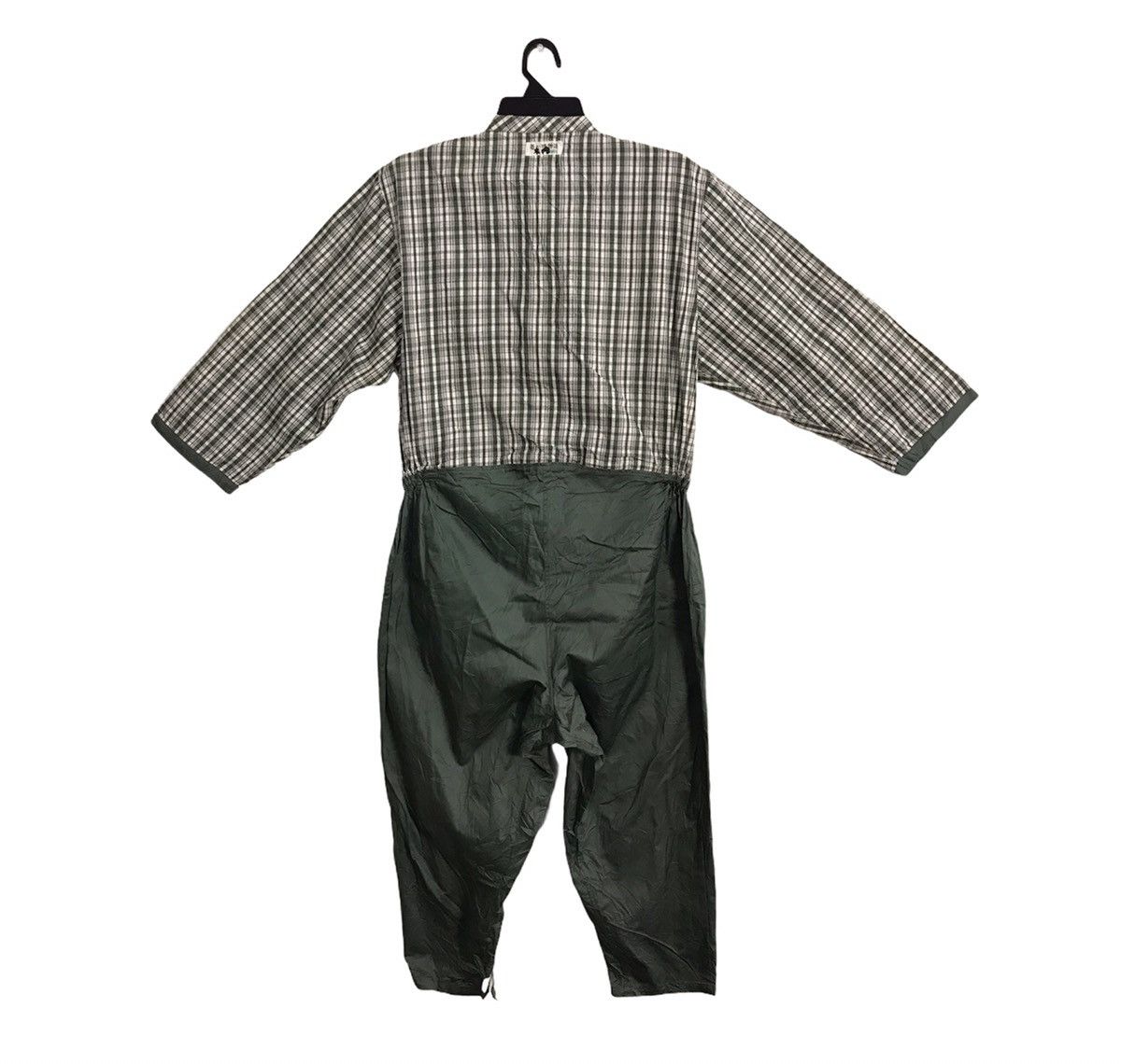 Japanese Brand × Vintage Plaid Checked Coverall Khakis Pant Workwear Carpenter Size US 34 / EU 50 - 2 Thumbnail