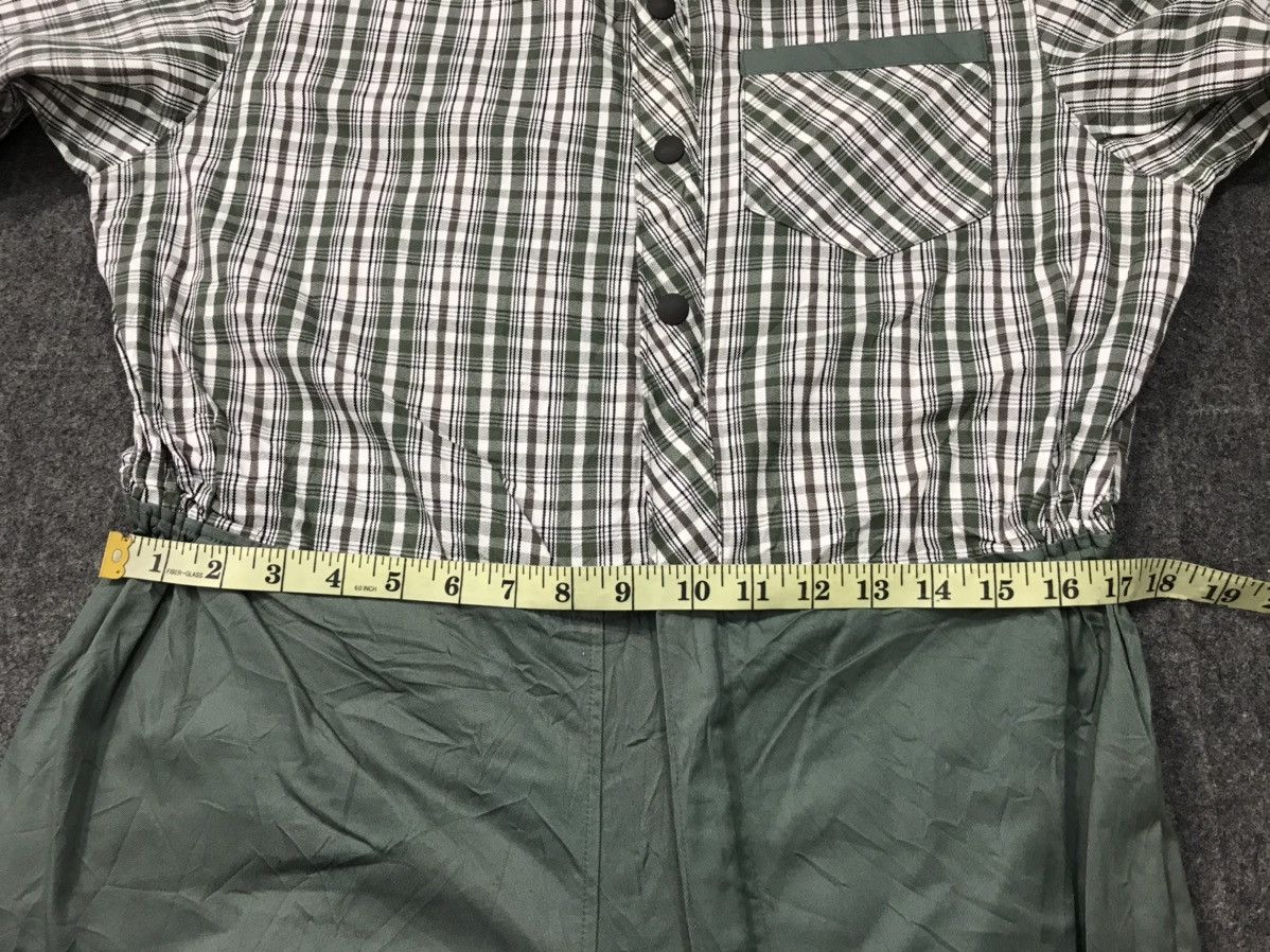 Japanese Brand × Vintage Plaid Checked Coverall Khakis Pant Workwear Carpenter Size US 34 / EU 50 - 10 Thumbnail