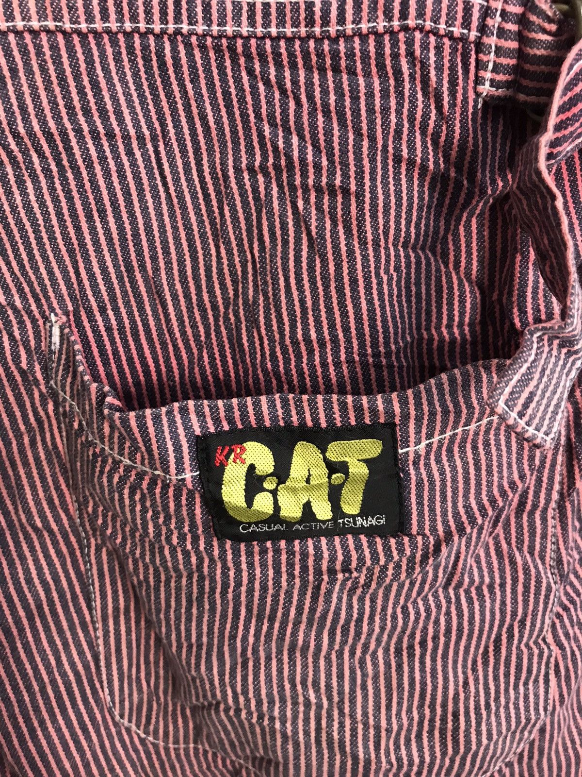 Japanese Brand KR Cat Tsunagi Striped Red Denim Pant Workwear Carpenter Size US 36 / EU 52 - 5 Thumbnail