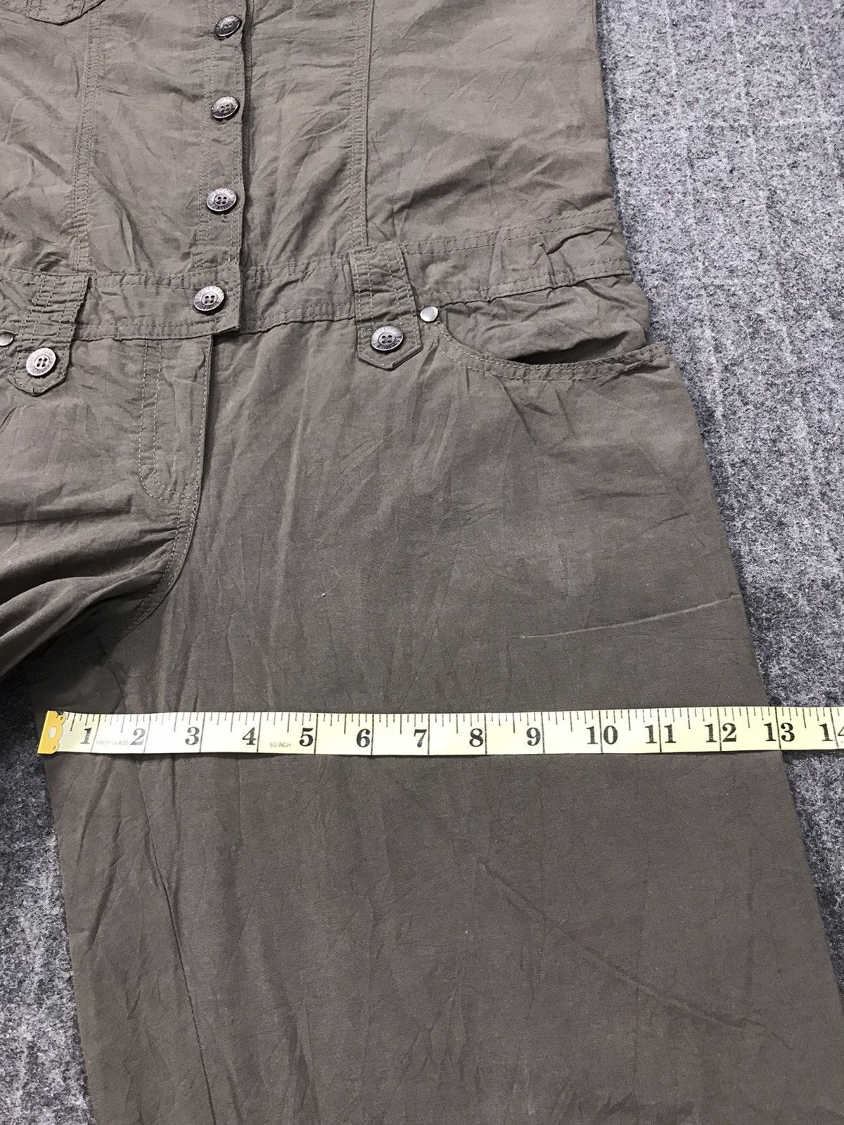 Japanese Brand × Vintage Custom Garage Khakis Pant Workwear Carpenter Style Size US 37 - 14 Thumbnail