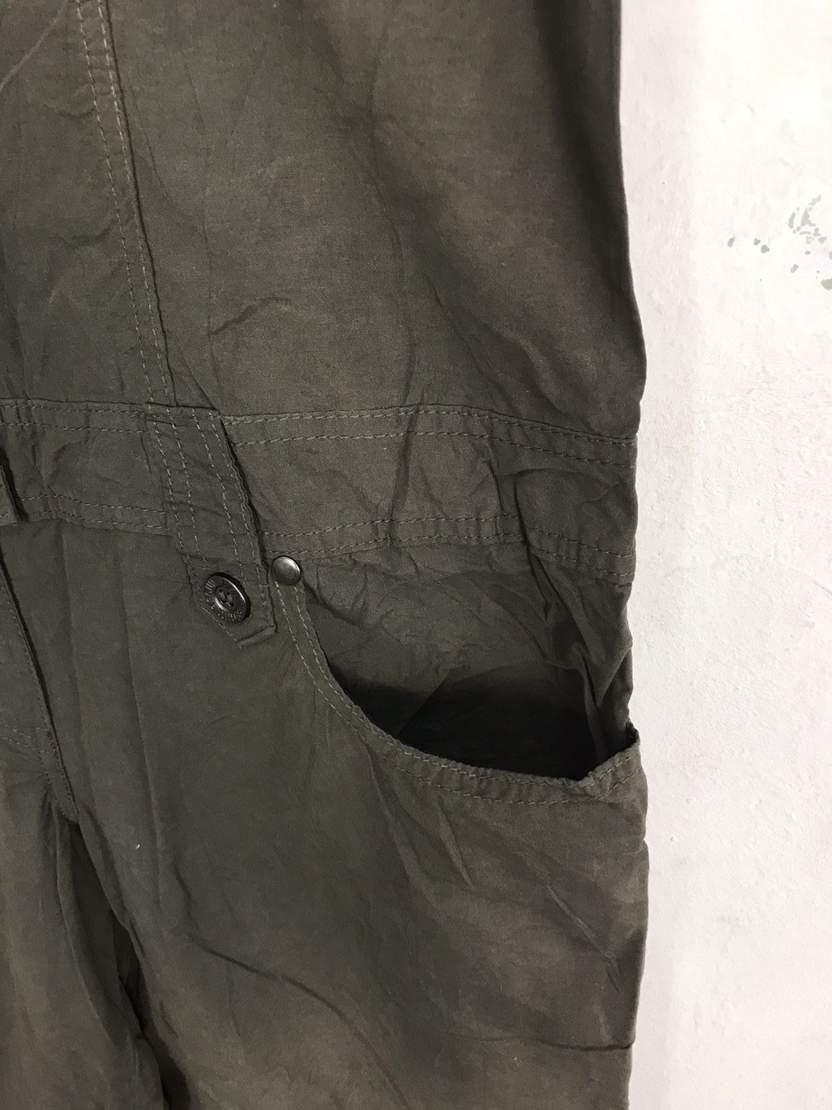 Japanese Brand × Vintage Custom Garage Khakis Pant Workwear Carpenter Style Size US 37 - 17 Thumbnail