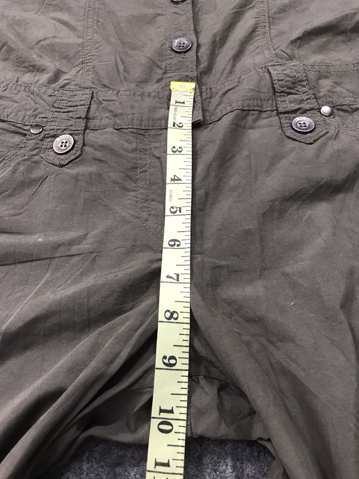 Japanese Brand × Vintage Custom Garage Khakis Pant Workwear Carpenter Style Size US 37 - 13 Thumbnail