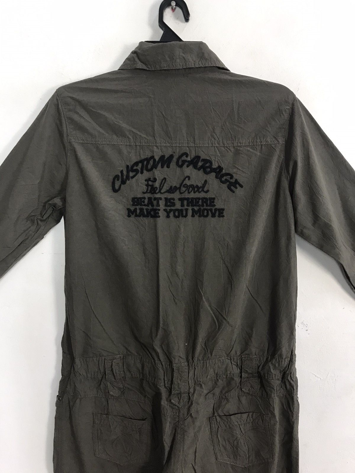 Japanese Brand × Vintage Custom Garage Khakis Pant Workwear Carpenter Style Size US 37 - 5 Thumbnail