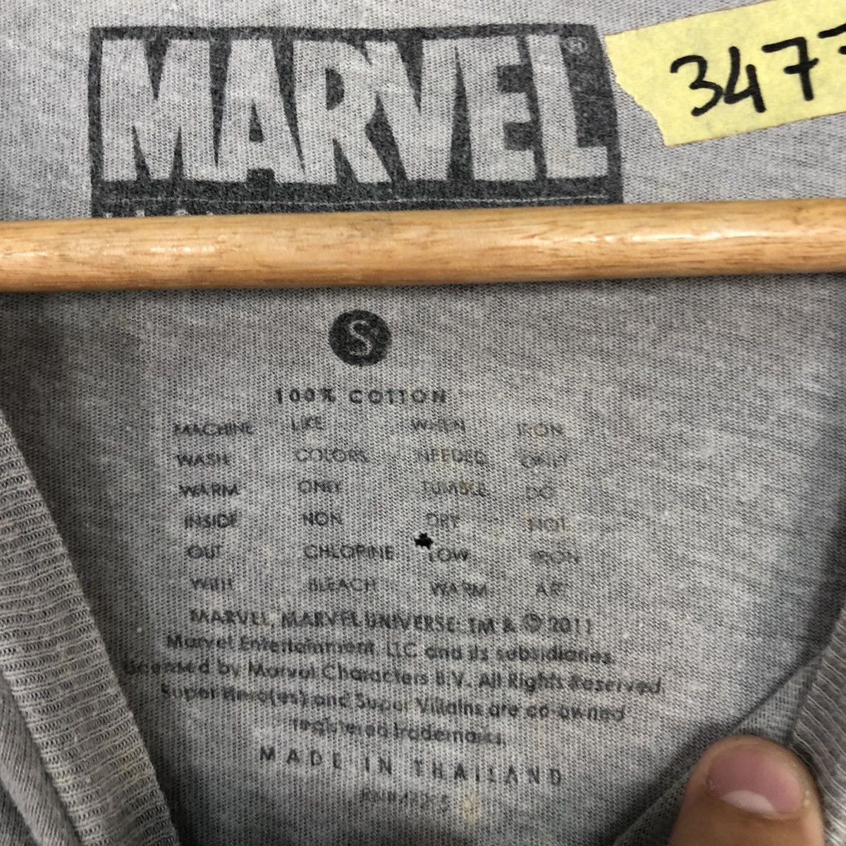Marvel Comics × Vintage THor Marvel vintage cartoon Grey Short Sleeve Tshirt #3477 Size US S / EU 44-46 / 1 - 11 Thumbnail