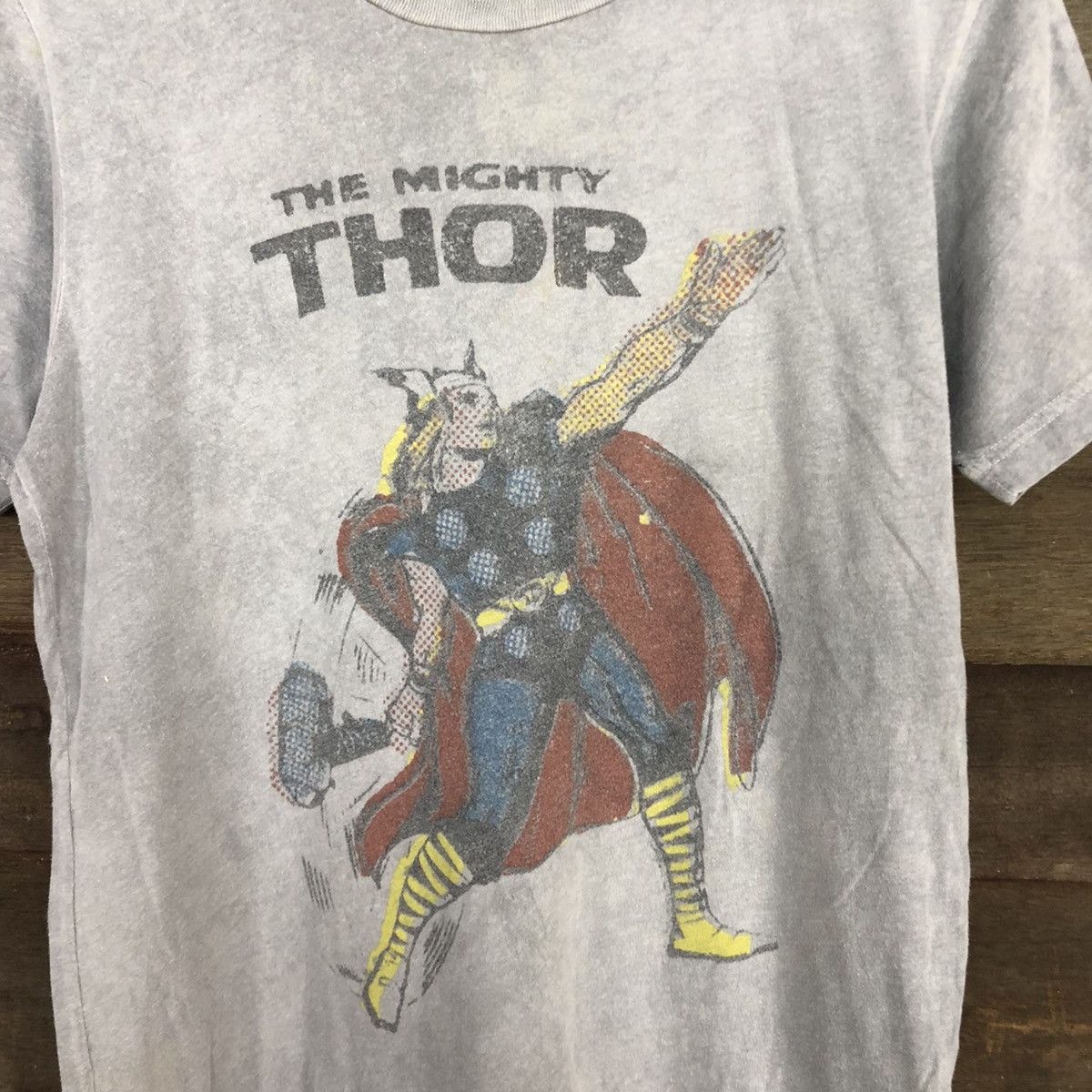 Marvel Comics × Vintage THor Marvel vintage cartoon Grey Short Sleeve Tshirt #3477 Size US S / EU 44-46 / 1 - 8 Thumbnail