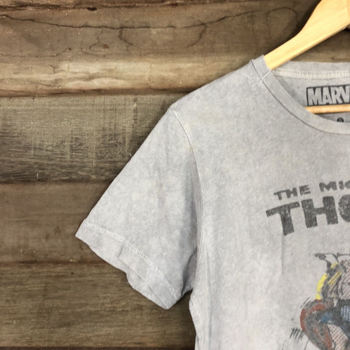 Marvel Comics × Vintage THor Marvel vintage cartoon Grey Short Sleeve Tshirt #3477 Size US S / EU 44-46 / 1 - 5 Thumbnail