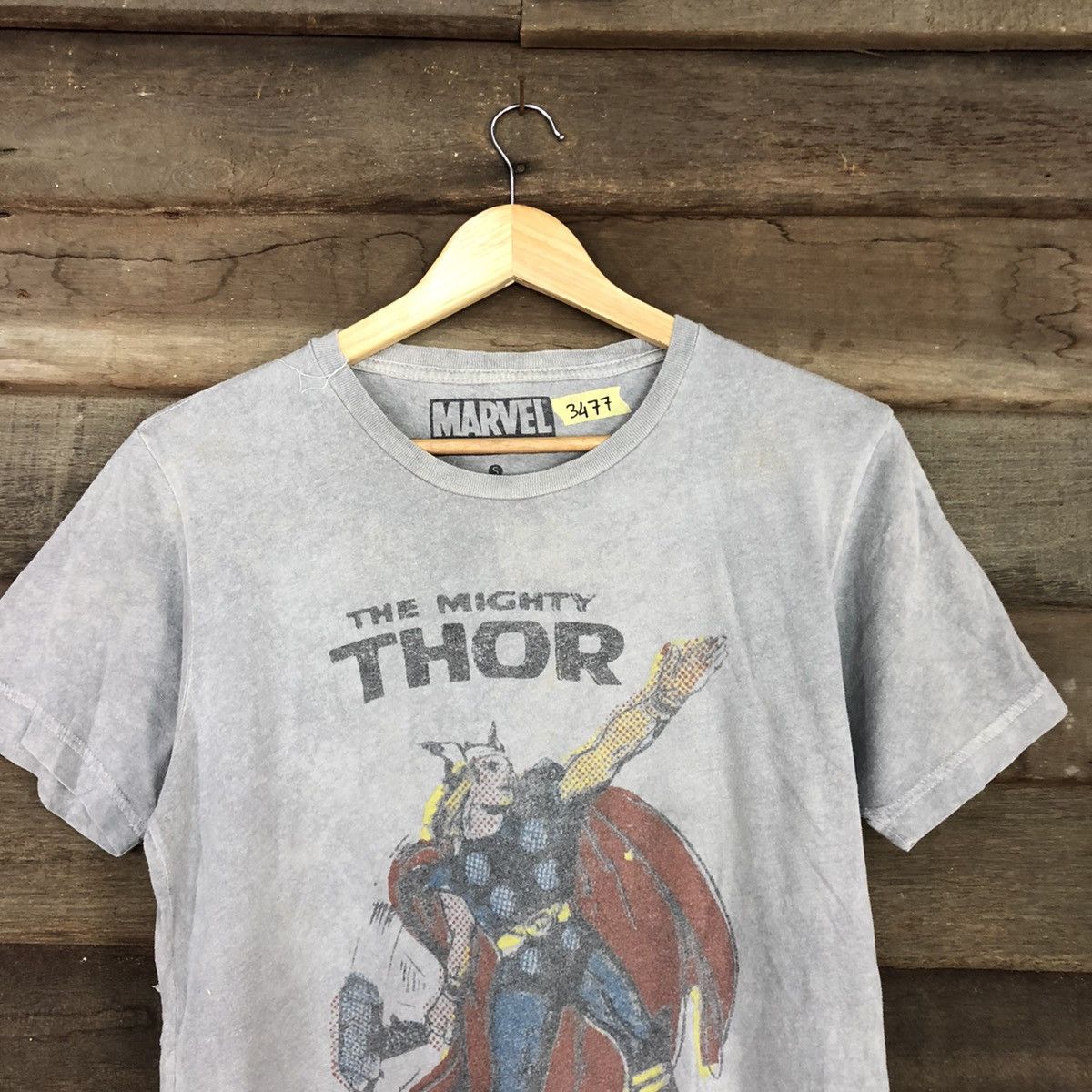 Marvel Comics × Vintage THor Marvel vintage cartoon Grey Short Sleeve Tshirt #3477 Size US S / EU 44-46 / 1 - 7 Thumbnail