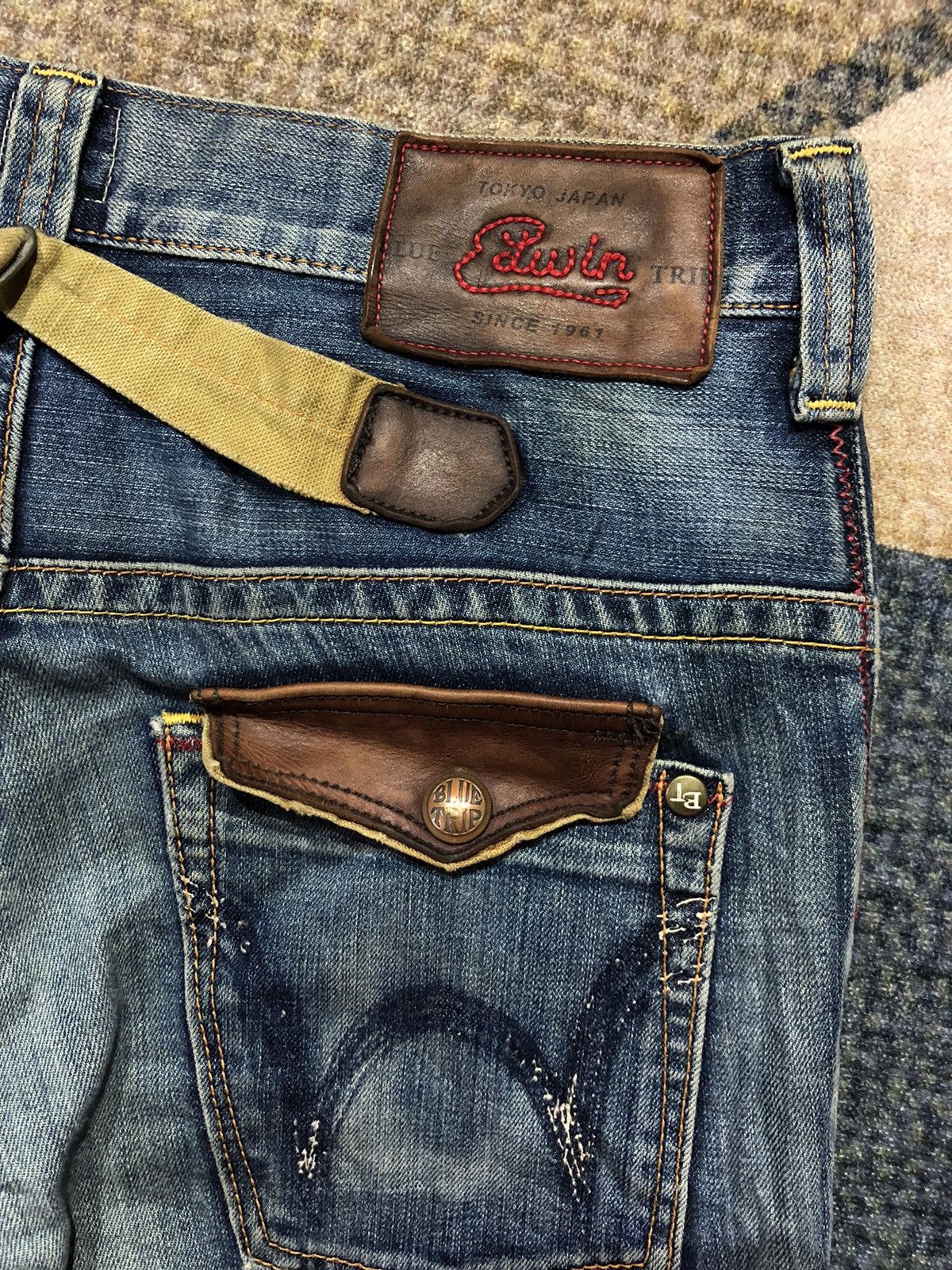 Undercover Edwin Blue Trip Denim Made in Japan Size US 32 / EU 48 - 3 Thumbnail