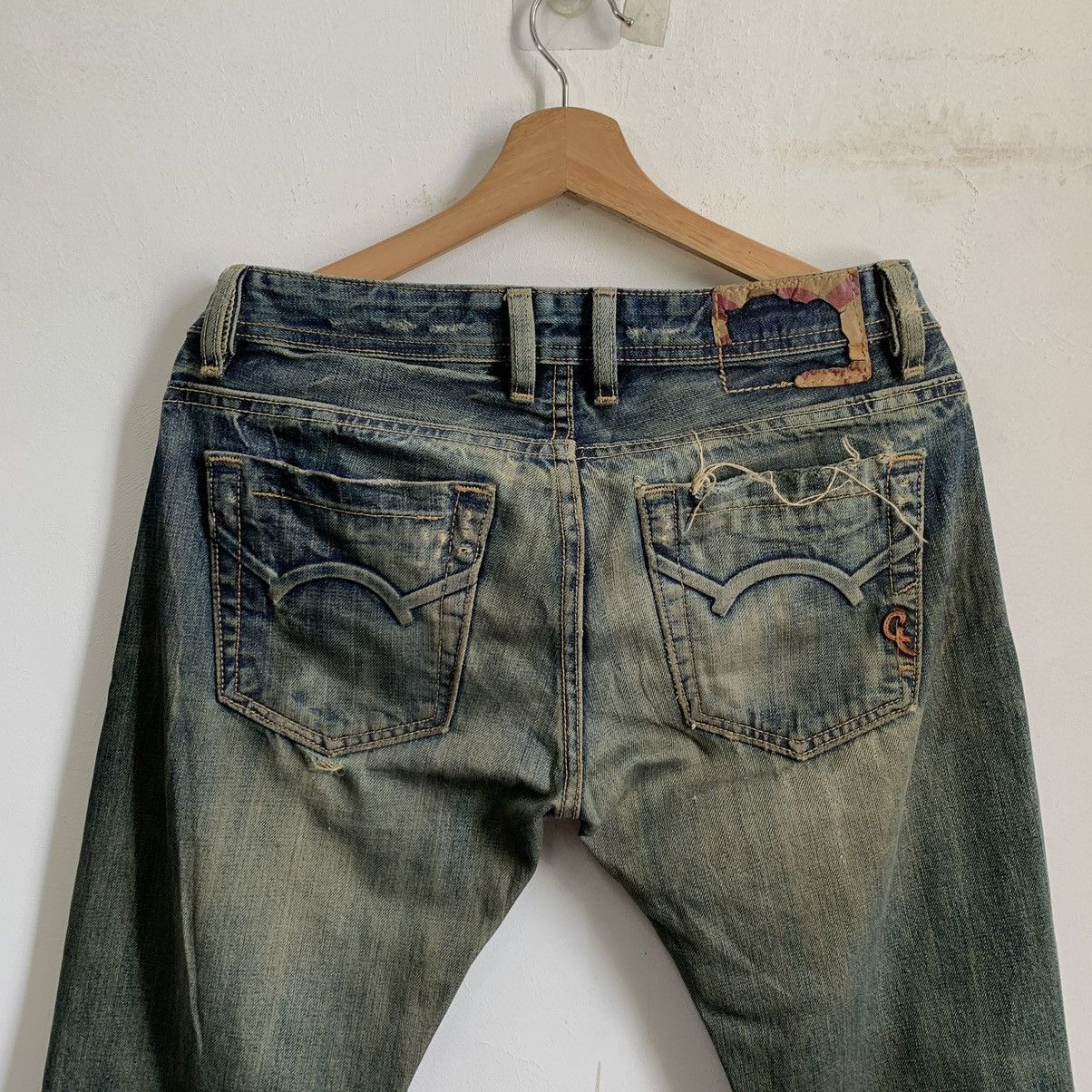 Cult Of Individuality Cult Of Individuality Selvedge Distressed Denim Jeans Size US 31 - 11 Thumbnail