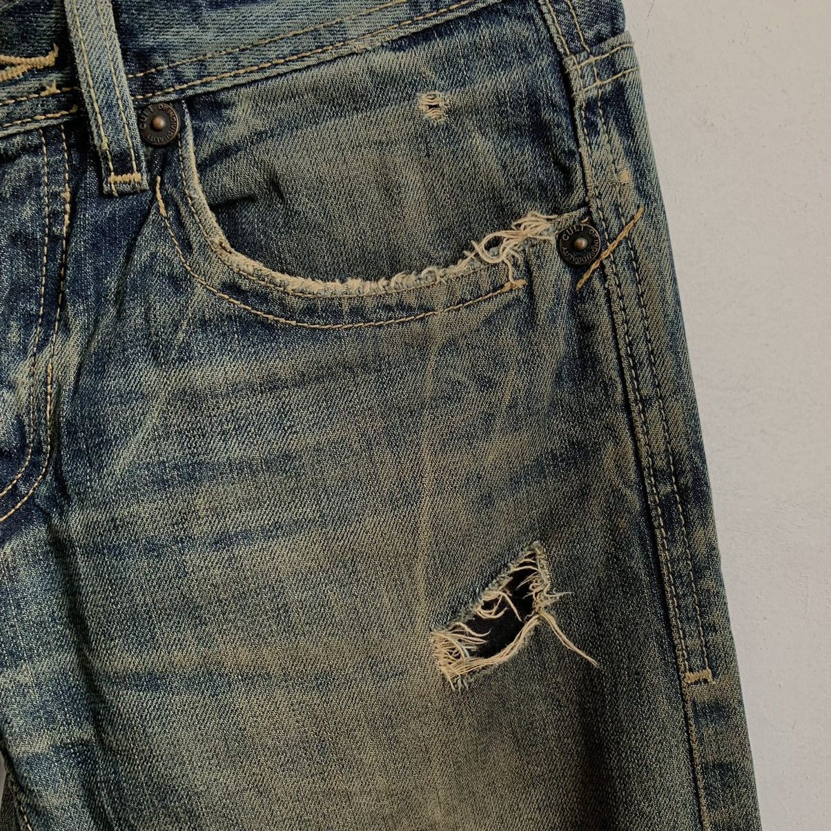 Cult Of Individuality Cult Of Individuality Selvedge Distressed Denim Jeans Size US 31 - 6 Thumbnail