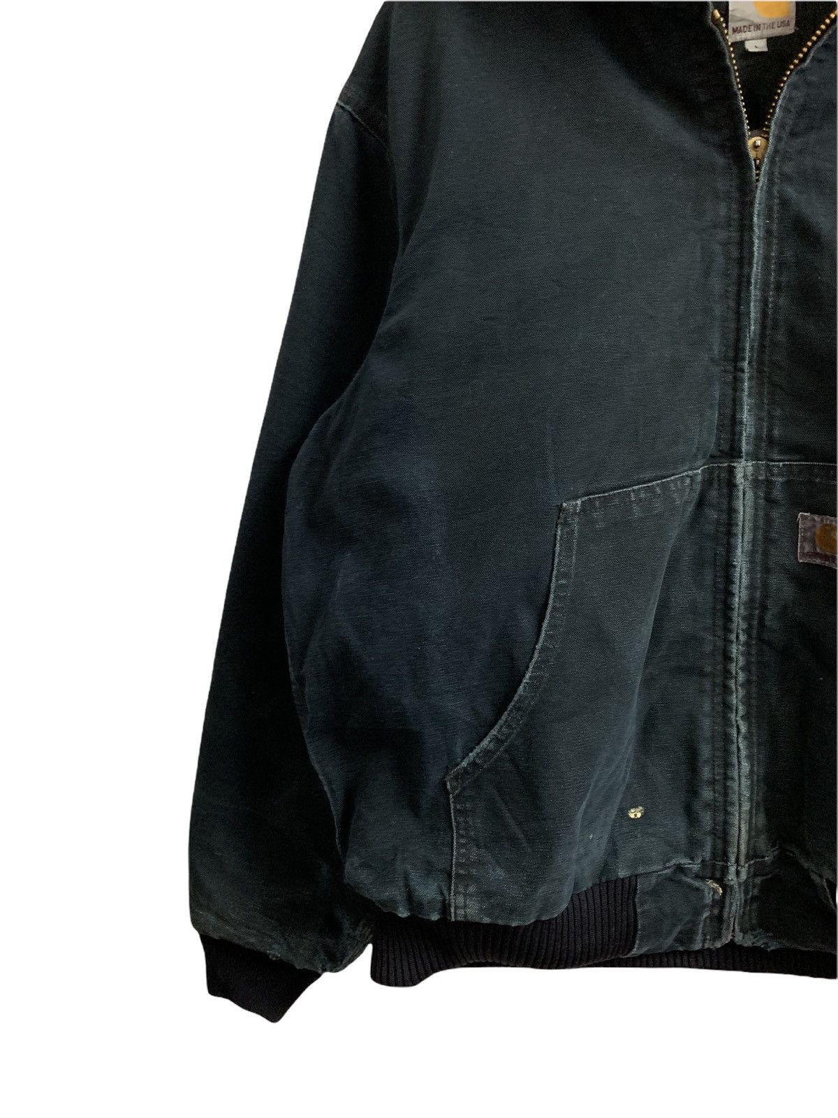 Carhartt Vintage Destroyed Carhartt Hoodie Duck Canvas Jacket Size US L / EU 52-54 / 3 - 3 Thumbnail