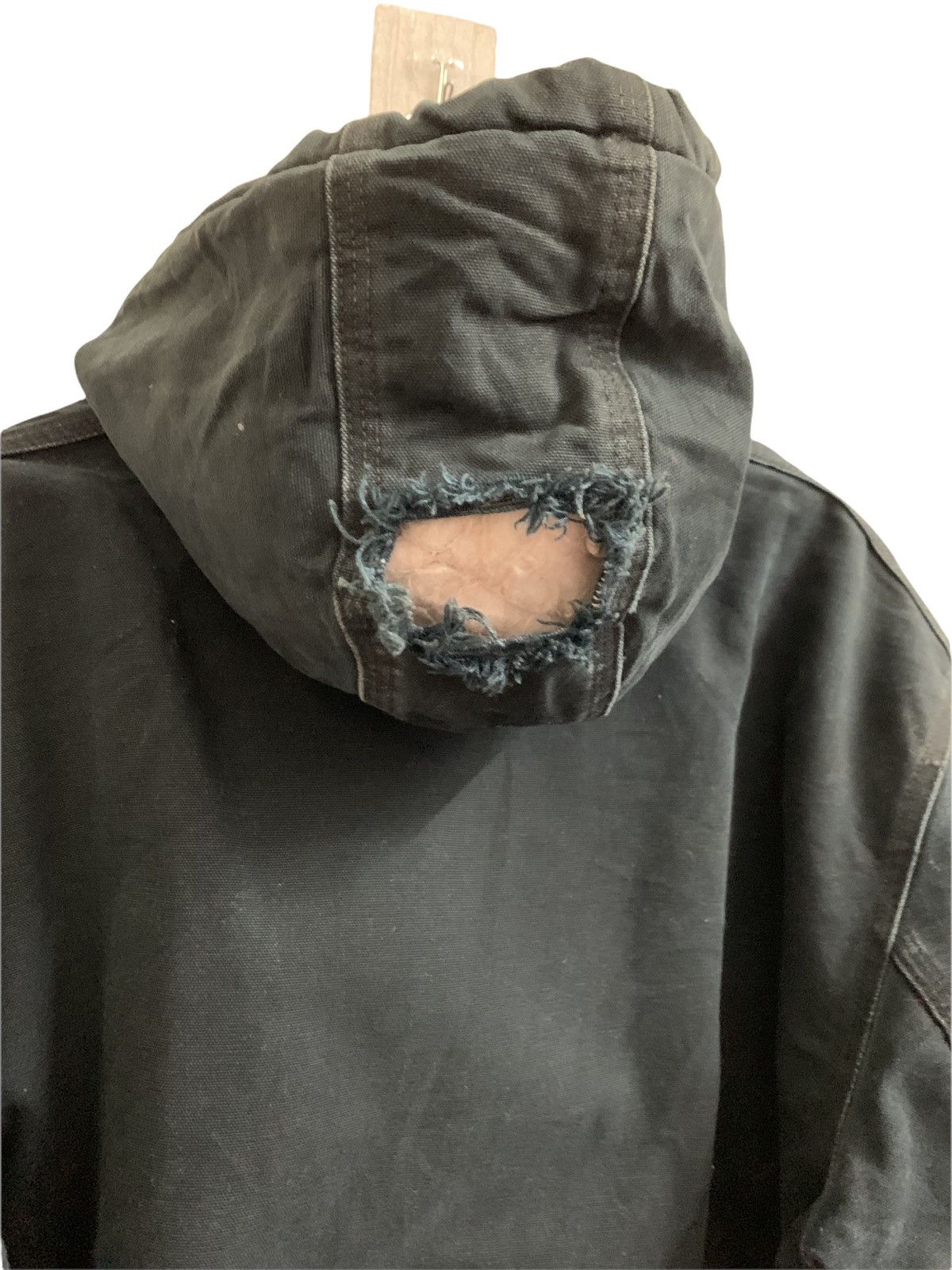 Carhartt Vintage Destroyed Carhartt Hoodie Duck Canvas Jacket Size US L / EU 52-54 / 3 - 14 Thumbnail