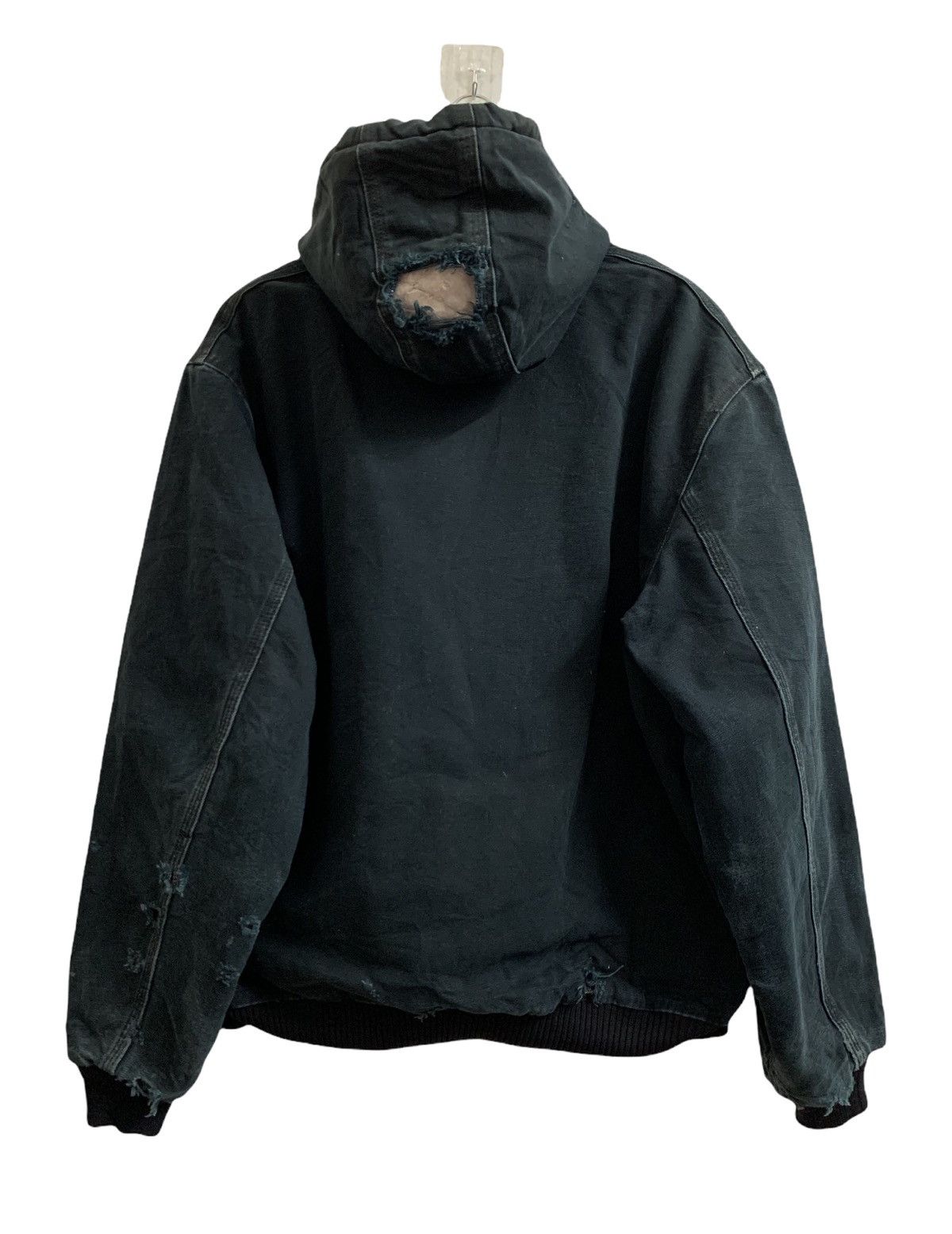 Carhartt Vintage Destroyed Carhartt Hoodie Duck Canvas Jacket Size US L / EU 52-54 / 3 - 8 Thumbnail