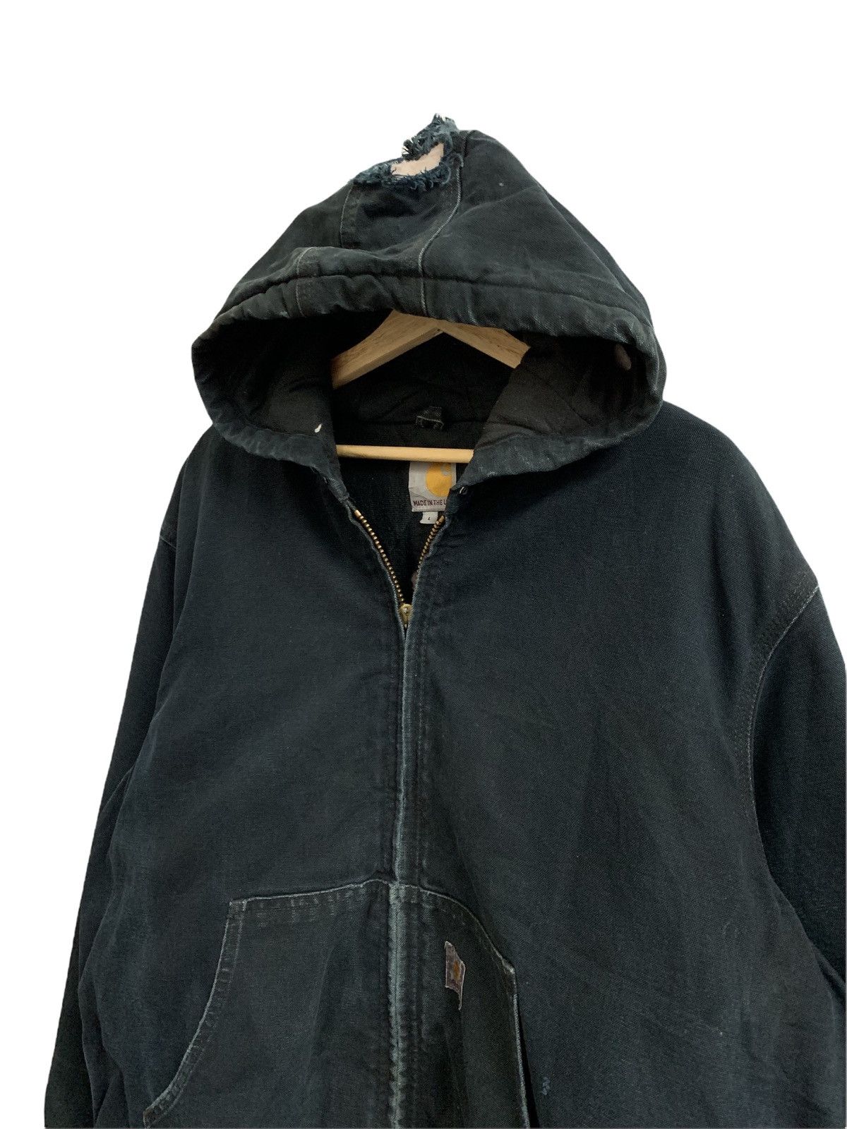 Carhartt Vintage Destroyed Carhartt Hoodie Duck Canvas Jacket Size US L / EU 52-54 / 3 - 5 Thumbnail