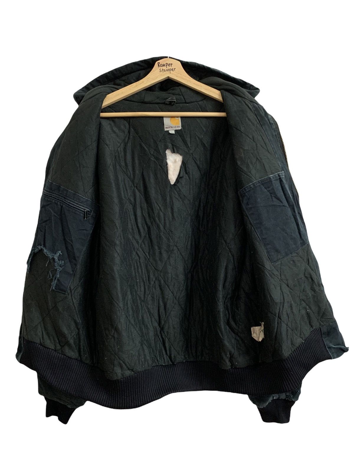 Carhartt Vintage Destroyed Carhartt Hoodie Duck Canvas Jacket Size US L / EU 52-54 / 3 - 9 Thumbnail