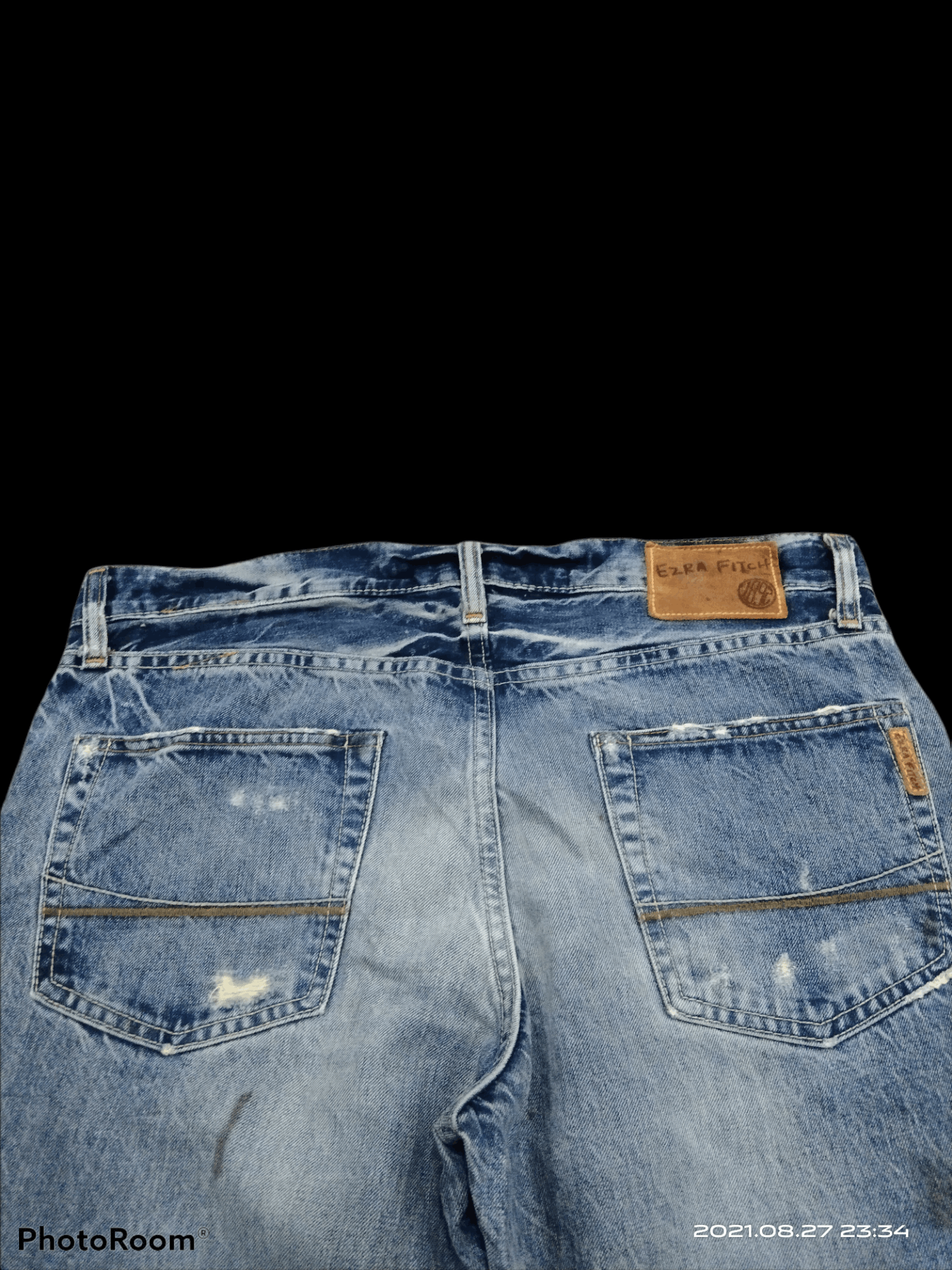 Japanese Brand DISTRESSED RIPPED EZRA FITCH JAPANESE BRAND DENIM PANTS Size US 34 / EU 50 - 5 Thumbnail