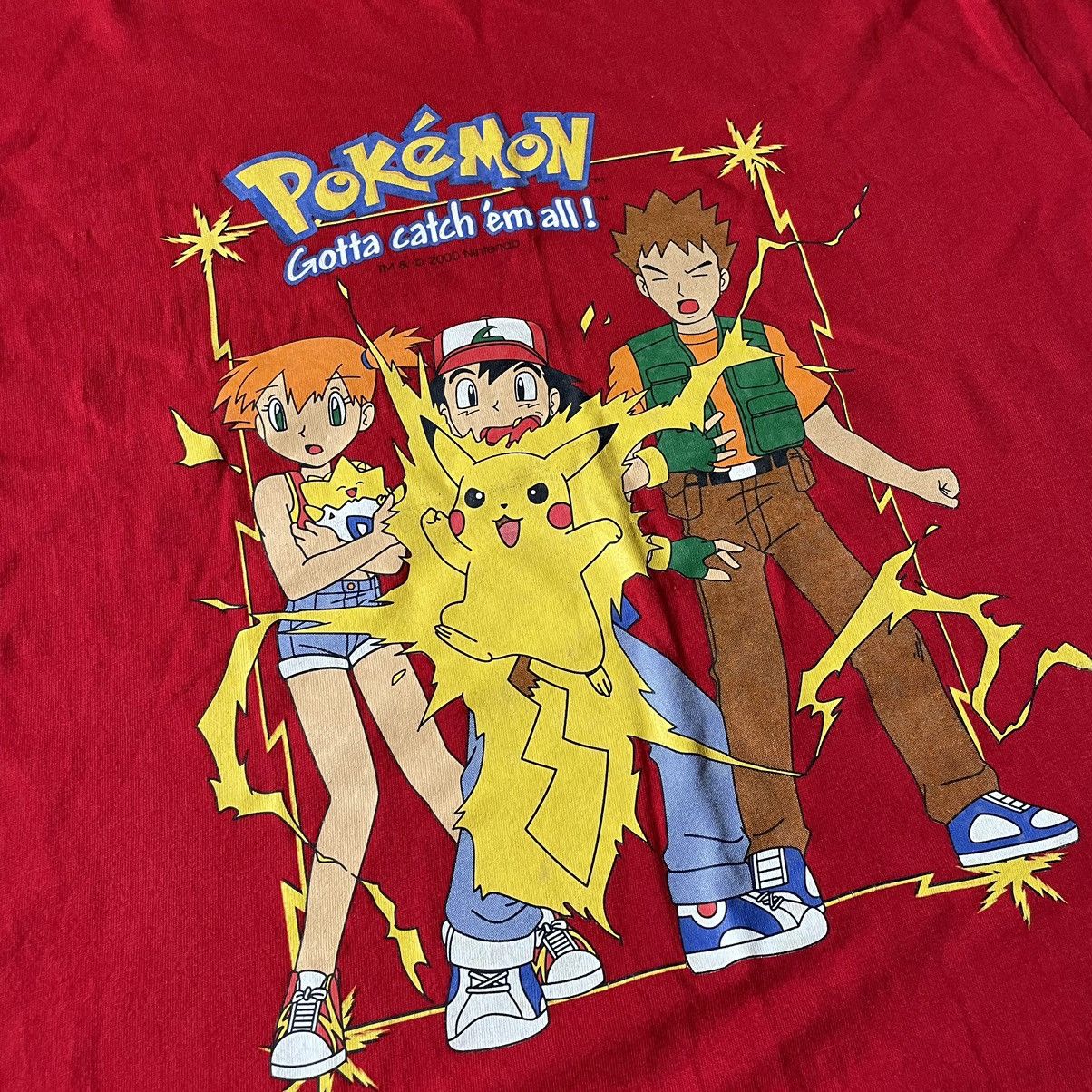 Vintage Vintage Y2K Pokemon Graphic Tee Red Streetwear Cropped XS Size US XS / EU 42 / 0 - 6 Thumbnail