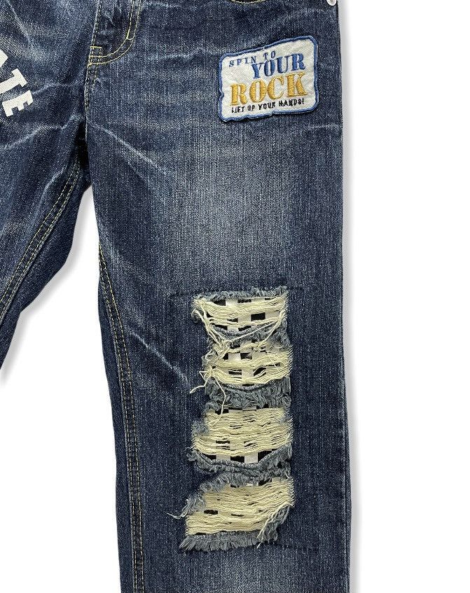 Beauty Beast FYE🔥DOMINATE BEAT*FAST Handcrafted Distressed Ripped Denim Size US 30 / EU 46 - 5 Thumbnail