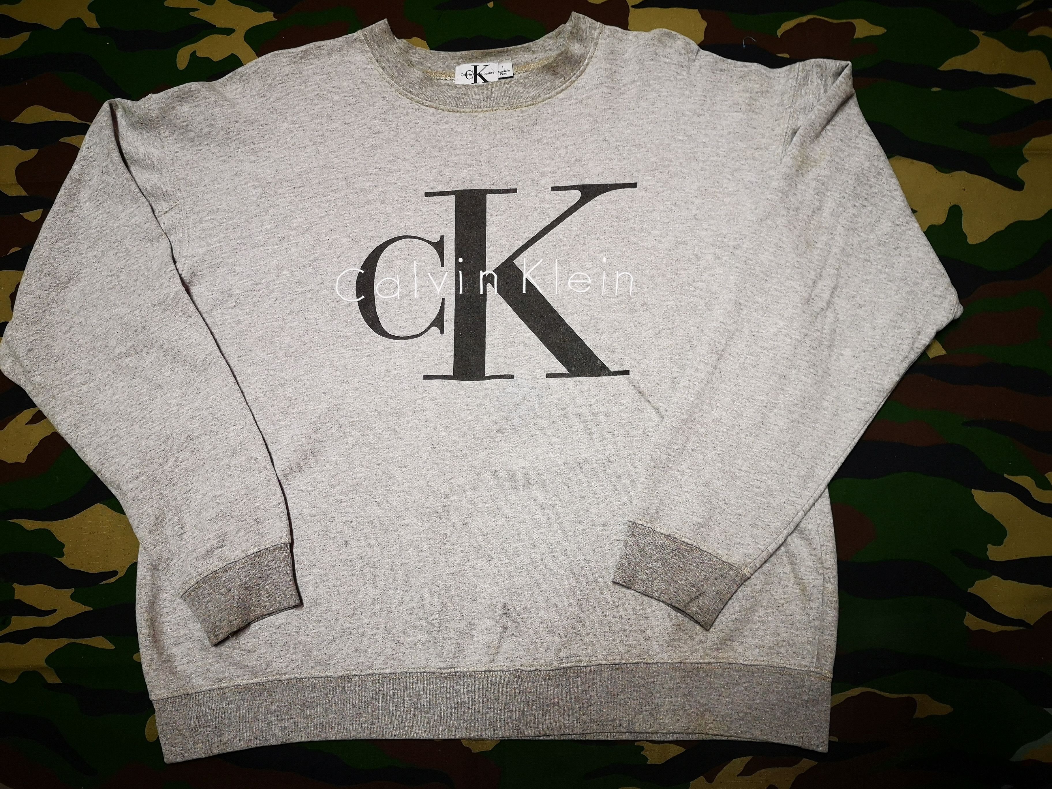 Calvin Klein × Vintage Vintage Calvin Klein Big logo Size US L / EU 52-54 / 3 - 1 Thumbnail