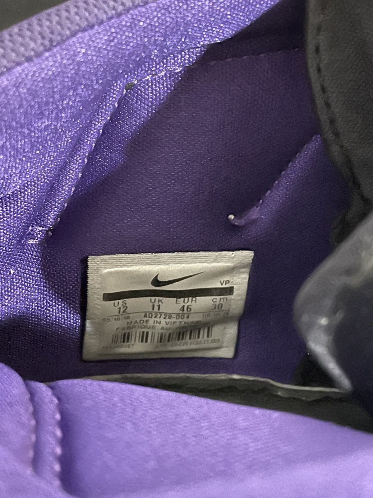 Nike Nike Kobe 1 Protro Purple Size US 12 / EU 45 - 5 Thumbnail