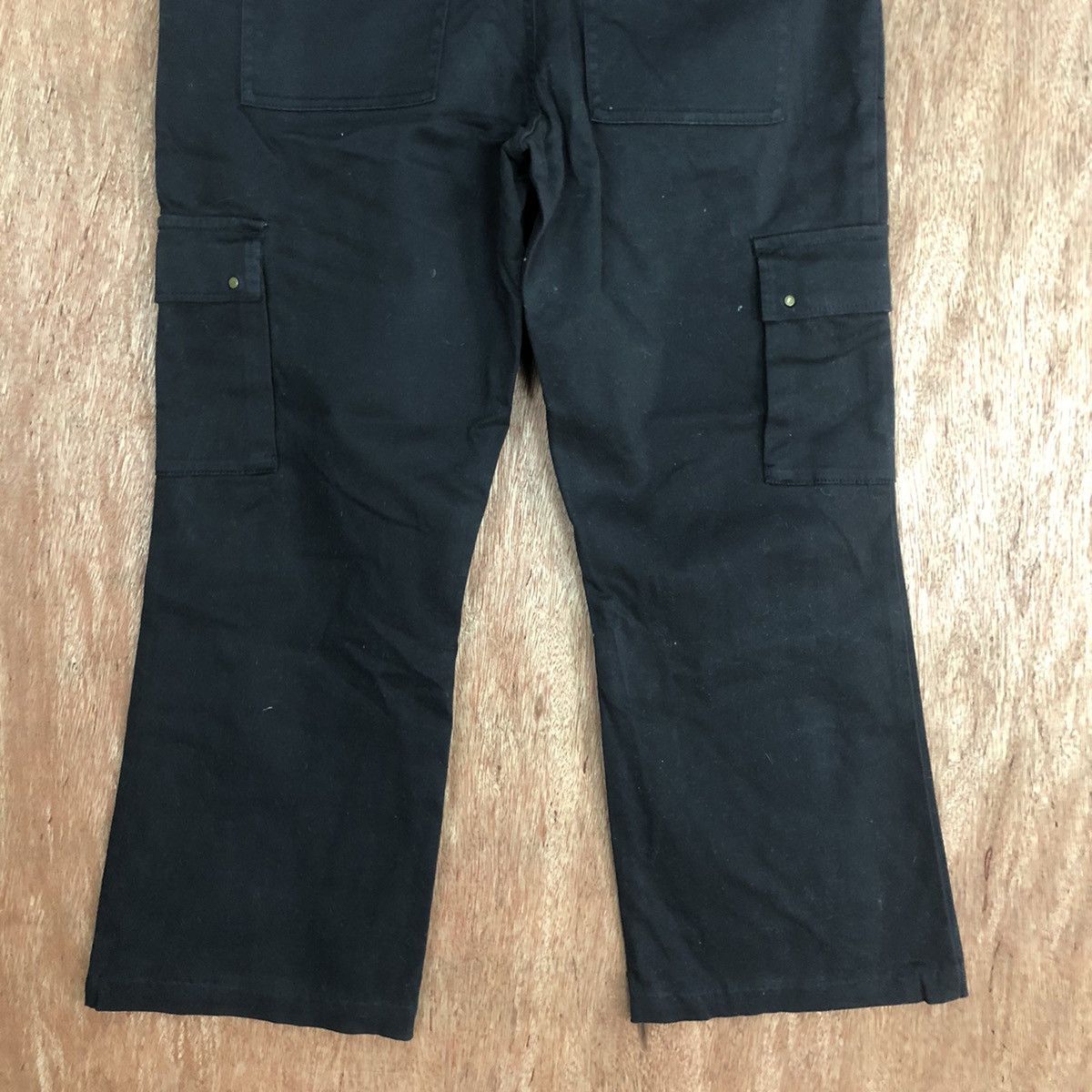 Japanese Brand DL Japan Black Multipocket cropped Cargo Pants #2101 Size 29" - 11 Thumbnail