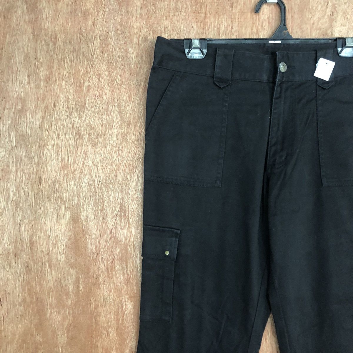 Japanese Brand DL Japan Black Multipocket cropped Cargo Pants #2101 Size 29" - 6 Thumbnail