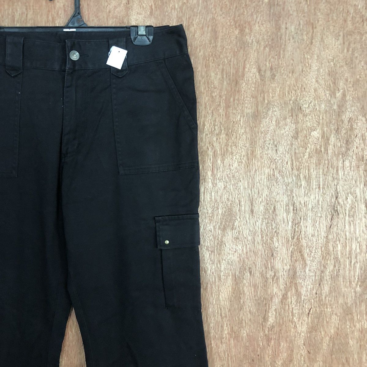 Japanese Brand DL Japan Black Multipocket cropped Cargo Pants #2101 Size 29" - 5 Thumbnail