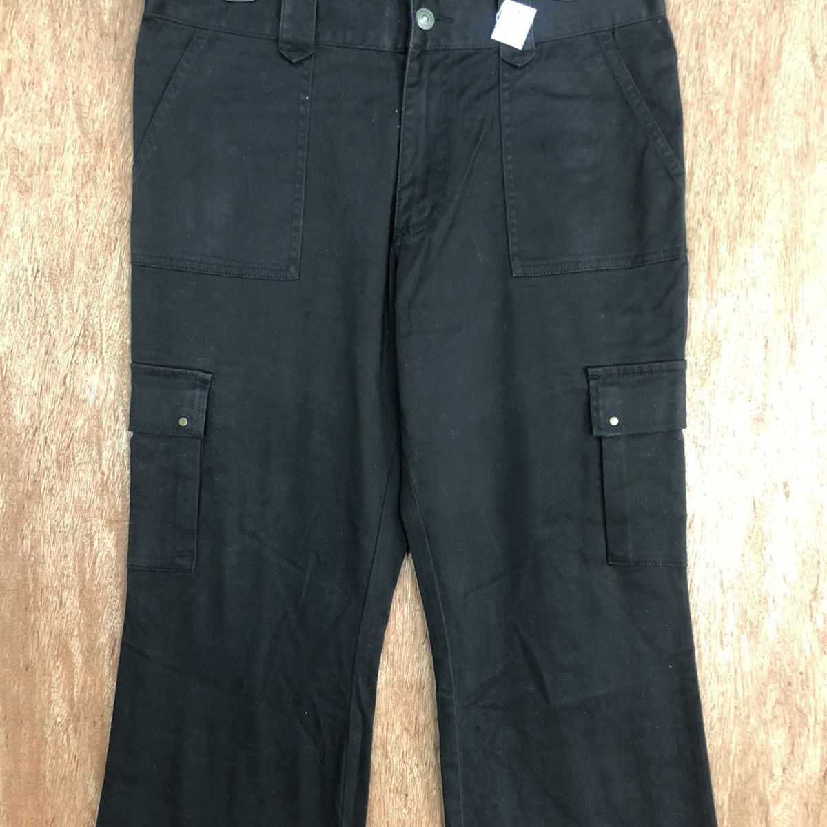 Japanese Brand DL Japan Black Multipocket cropped Cargo Pants #2101 Size 29" - 4 Thumbnail