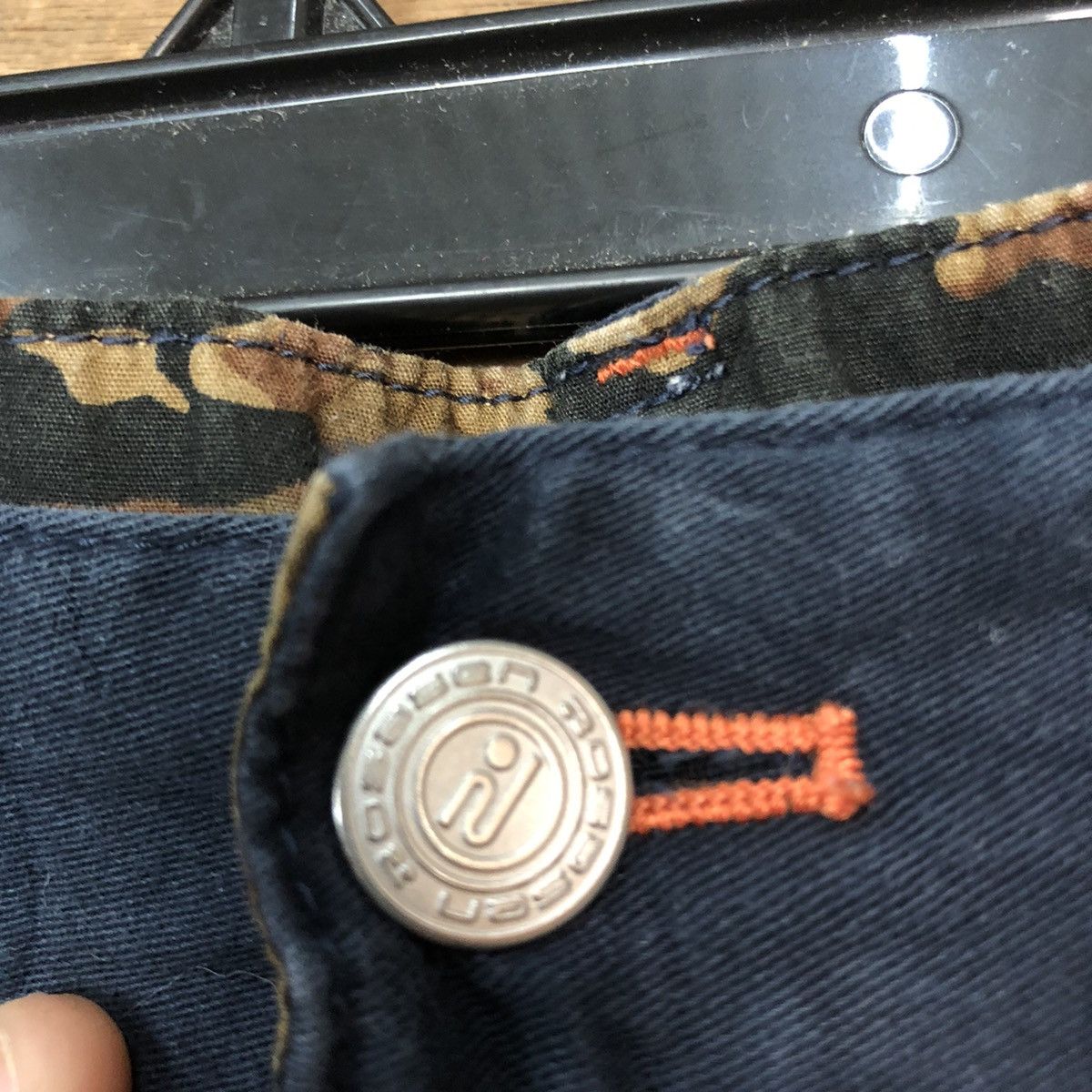 Japanese Brand RosaSen Dark Blue Multipocket cropped Cargo Pants #c981 Size US 32 / EU 48 - 8 Thumbnail