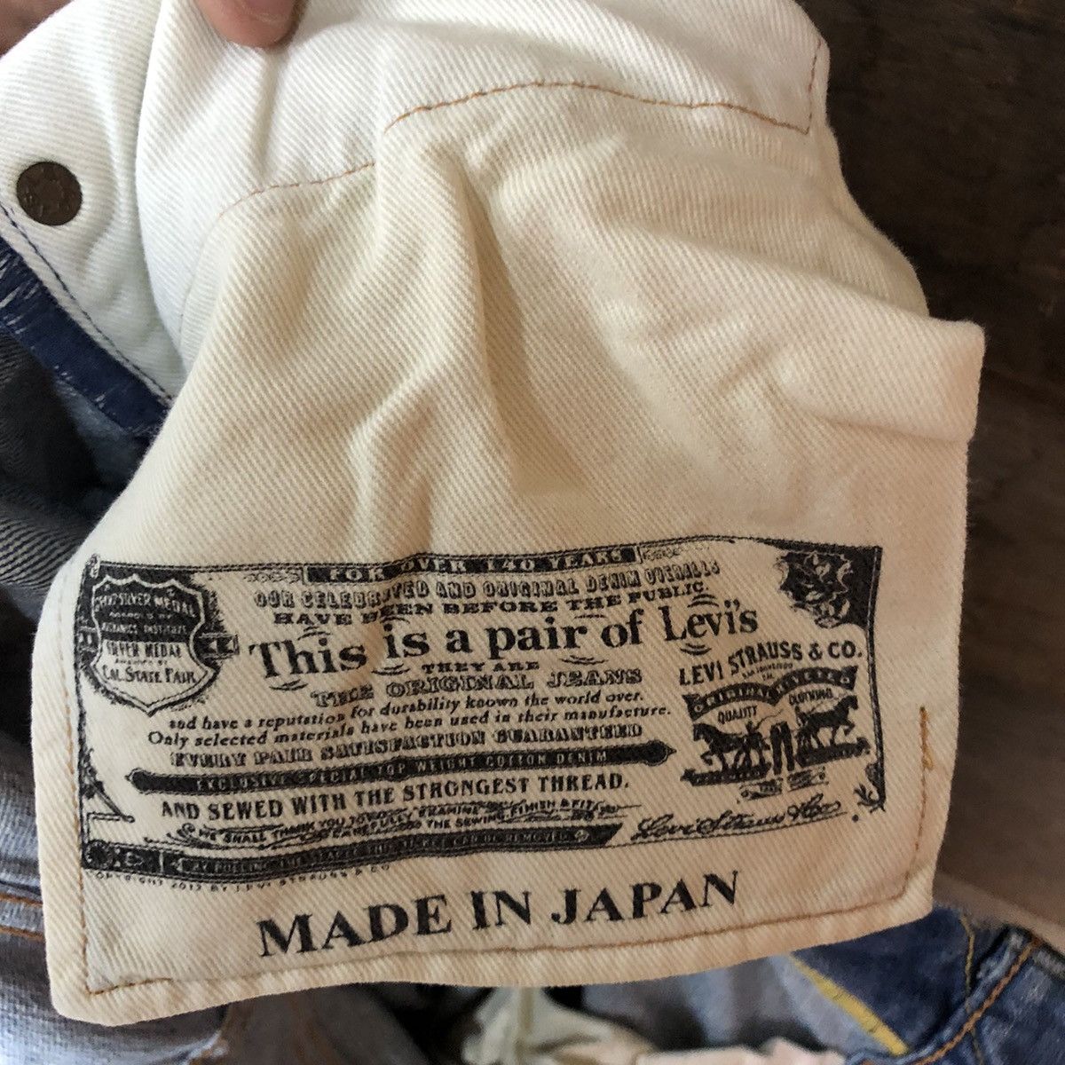 Levi's Vtg Levis Strauss Blue Denim Jeans Pants #3818 Size US 34 / EU 50 - 17 Thumbnail