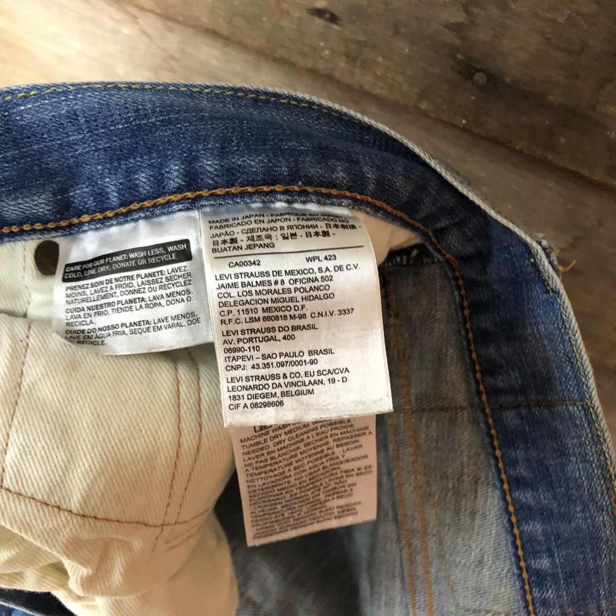 Levi's Vtg Levis Strauss Blue Denim Jeans Pants #3818 Size US 34 / EU 50 - 16 Thumbnail