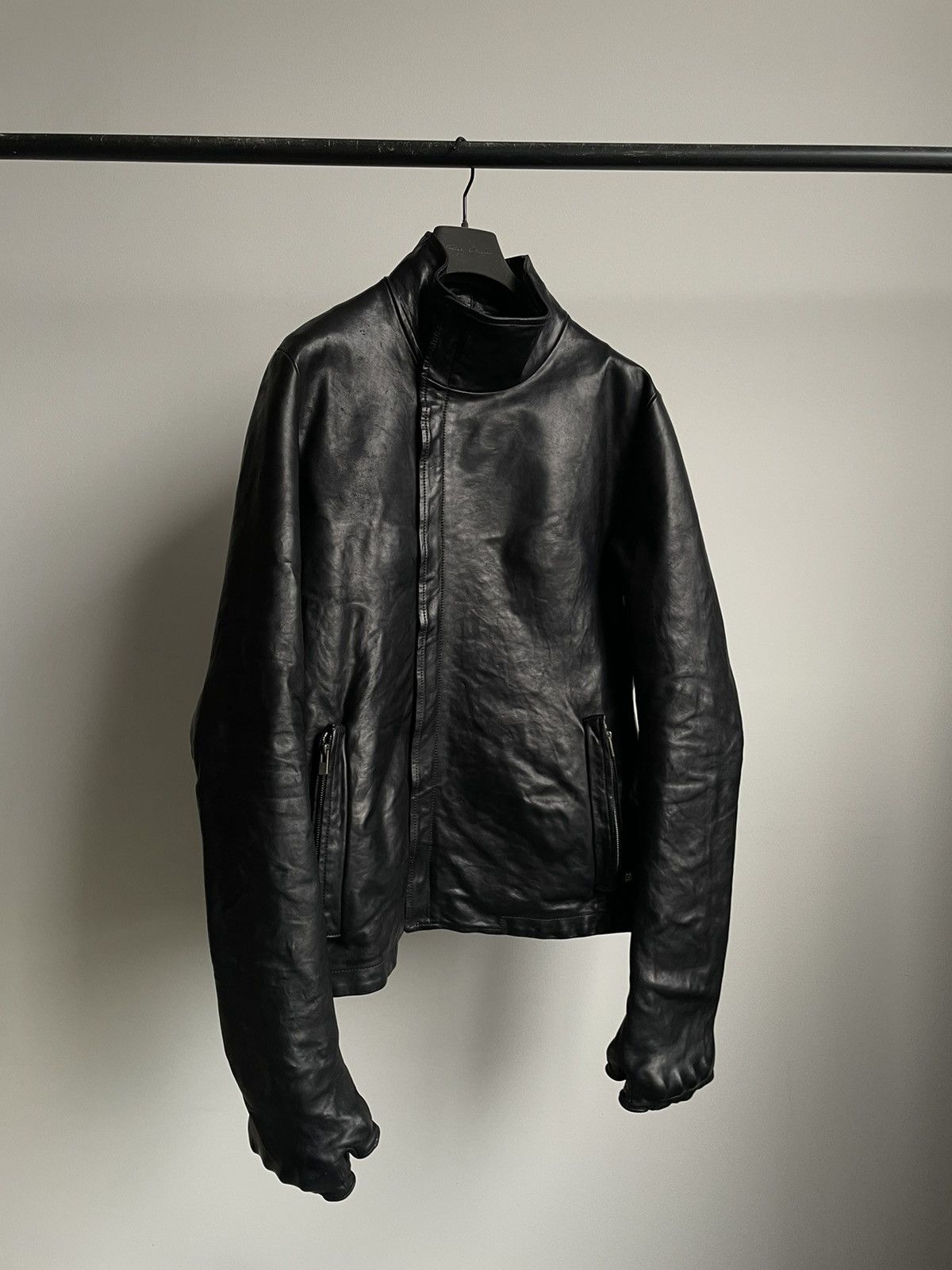 Carol Christian Poell CCP Titanium Horse Leather Gloved Jacket | Grailed