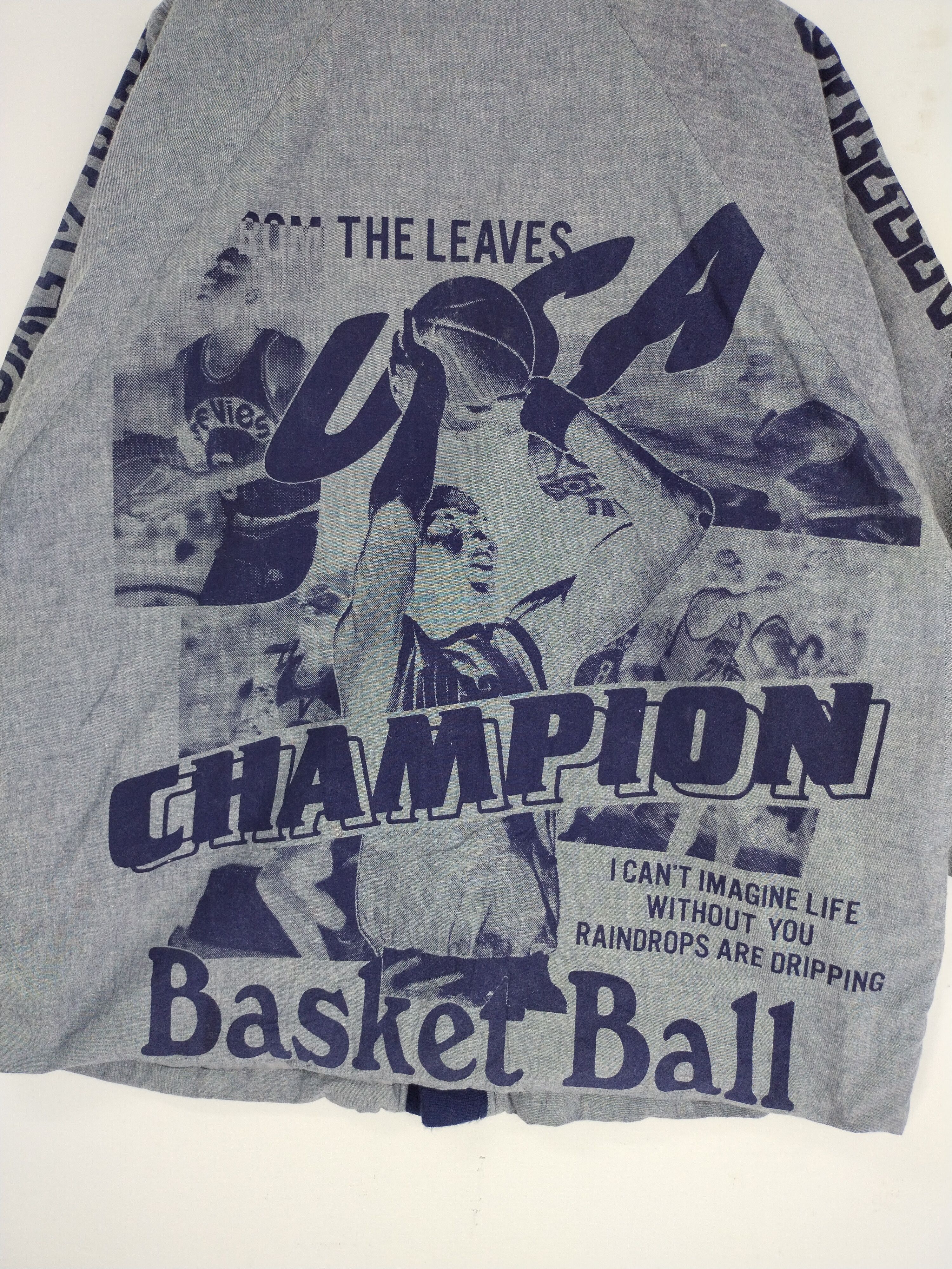 Japanese Brand Vintage Kimono The Leaves USA Champion Basket Ball Size US L / EU 52-54 / 3 - 7 Thumbnail