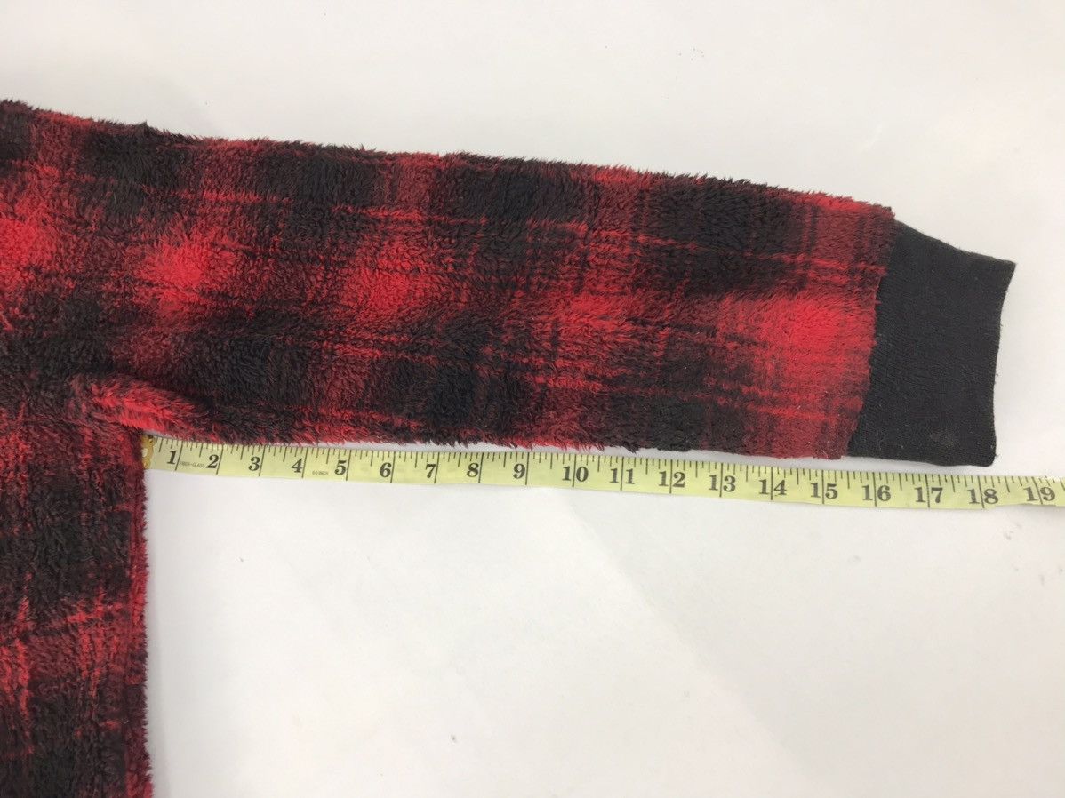 Japanese Brand × Vintage Sorridere Plaid Checked Zipper Hoodies Sweatshirt Fashion Size US XXL / EU 58 / 5 - 10 Thumbnail