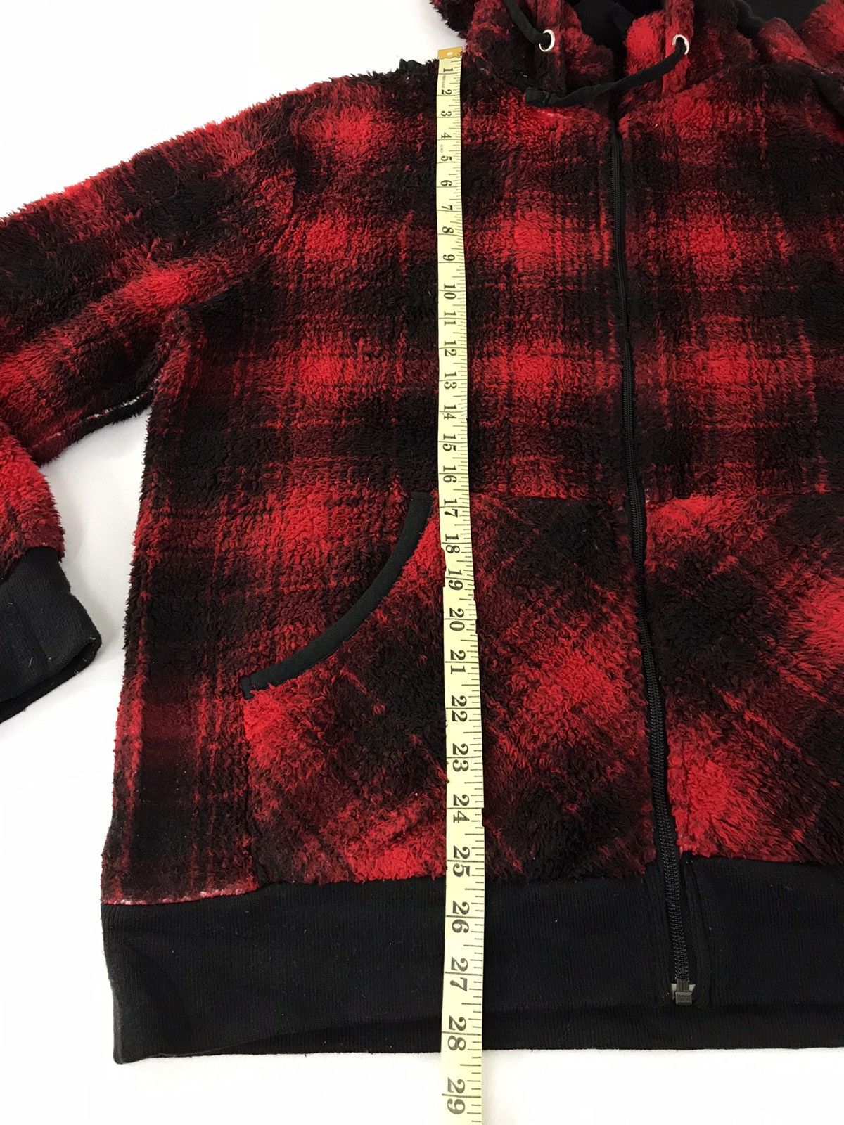 Japanese Brand × Vintage Sorridere Plaid Checked Zipper Hoodies Sweatshirt Fashion Size US XXL / EU 58 / 5 - 9 Thumbnail