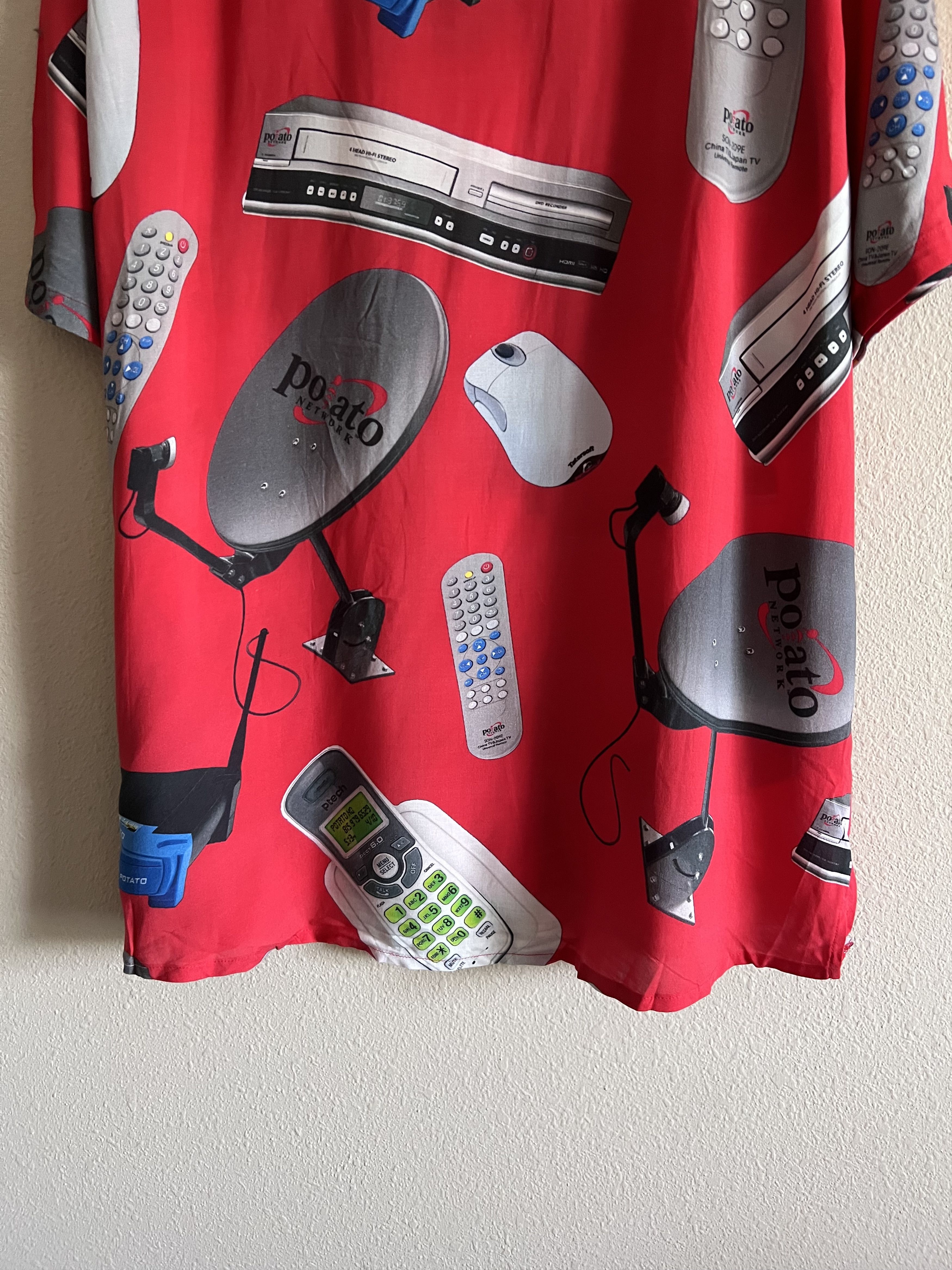 Imran Potato Imran Potato Electronics Button Up Shirt in Red Size US XL / EU 56 / 4 - 7 Thumbnail
