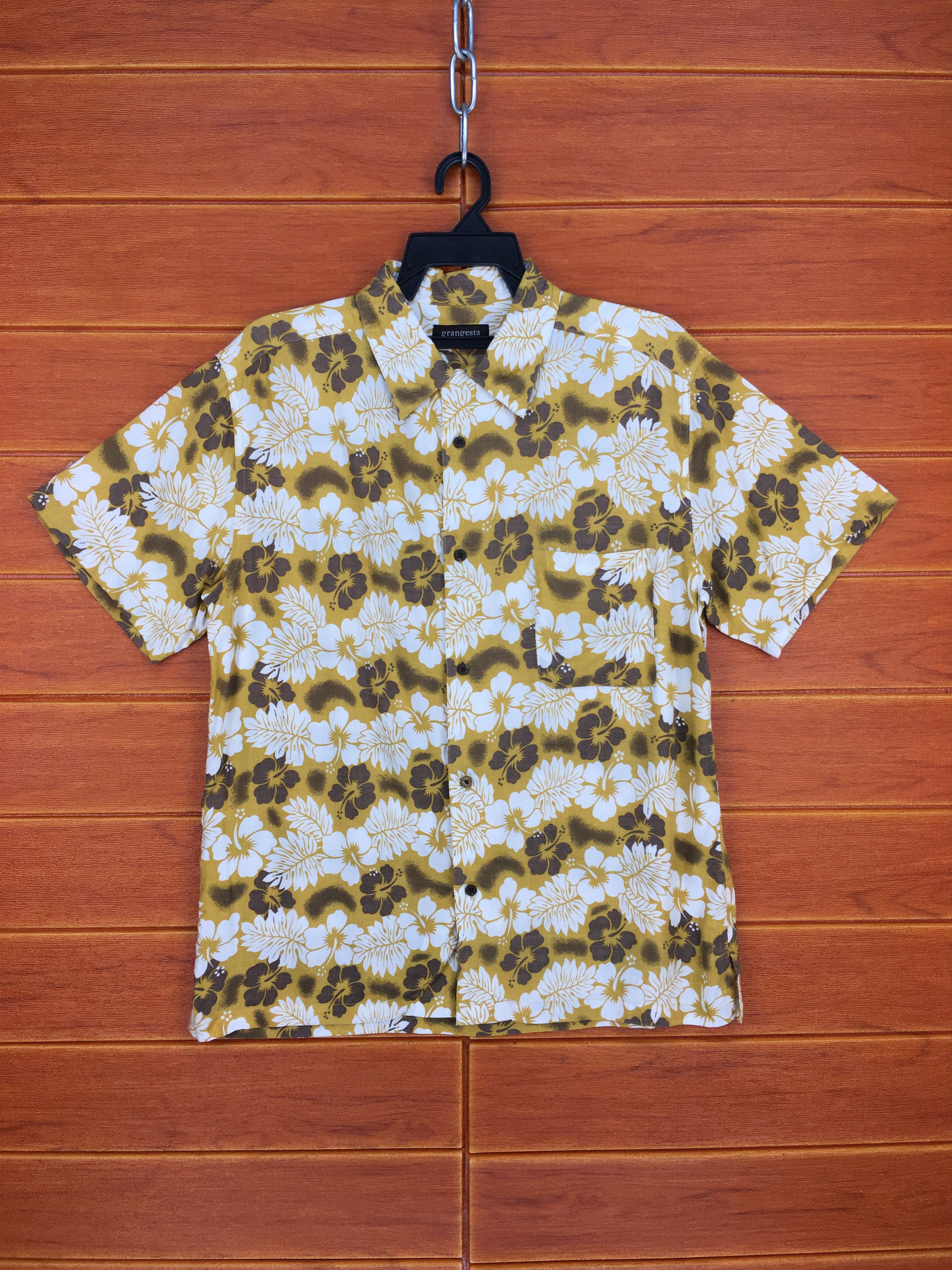 Japanese Brand Japanese Hawaiian GRANGESTA Flowers Shirt Size US M / EU 48-50 / 2 - 2 Thumbnail